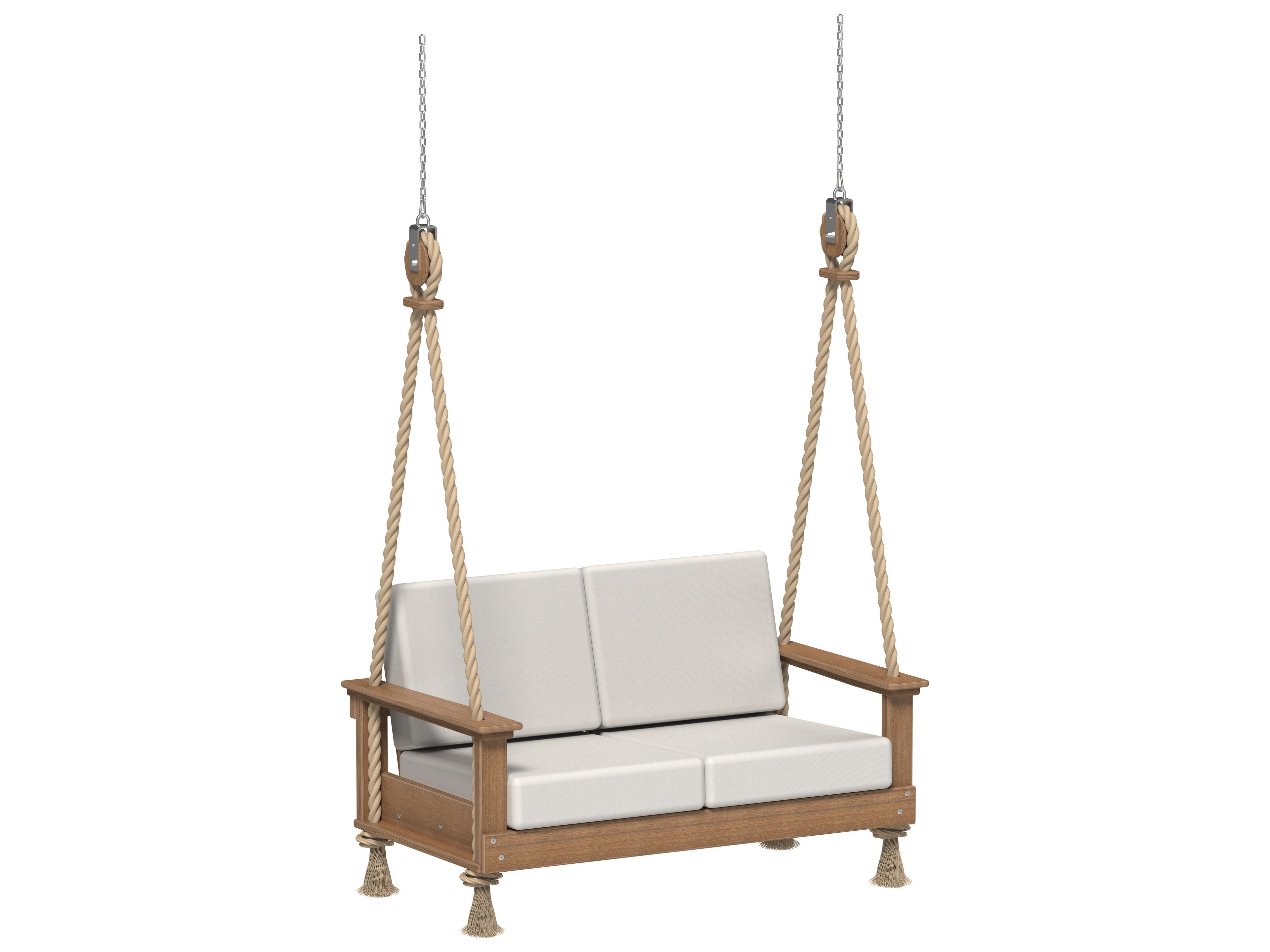 LuxCraft Recycled Plastic Lanai Deep Seating Loveseat Outdoor Swing