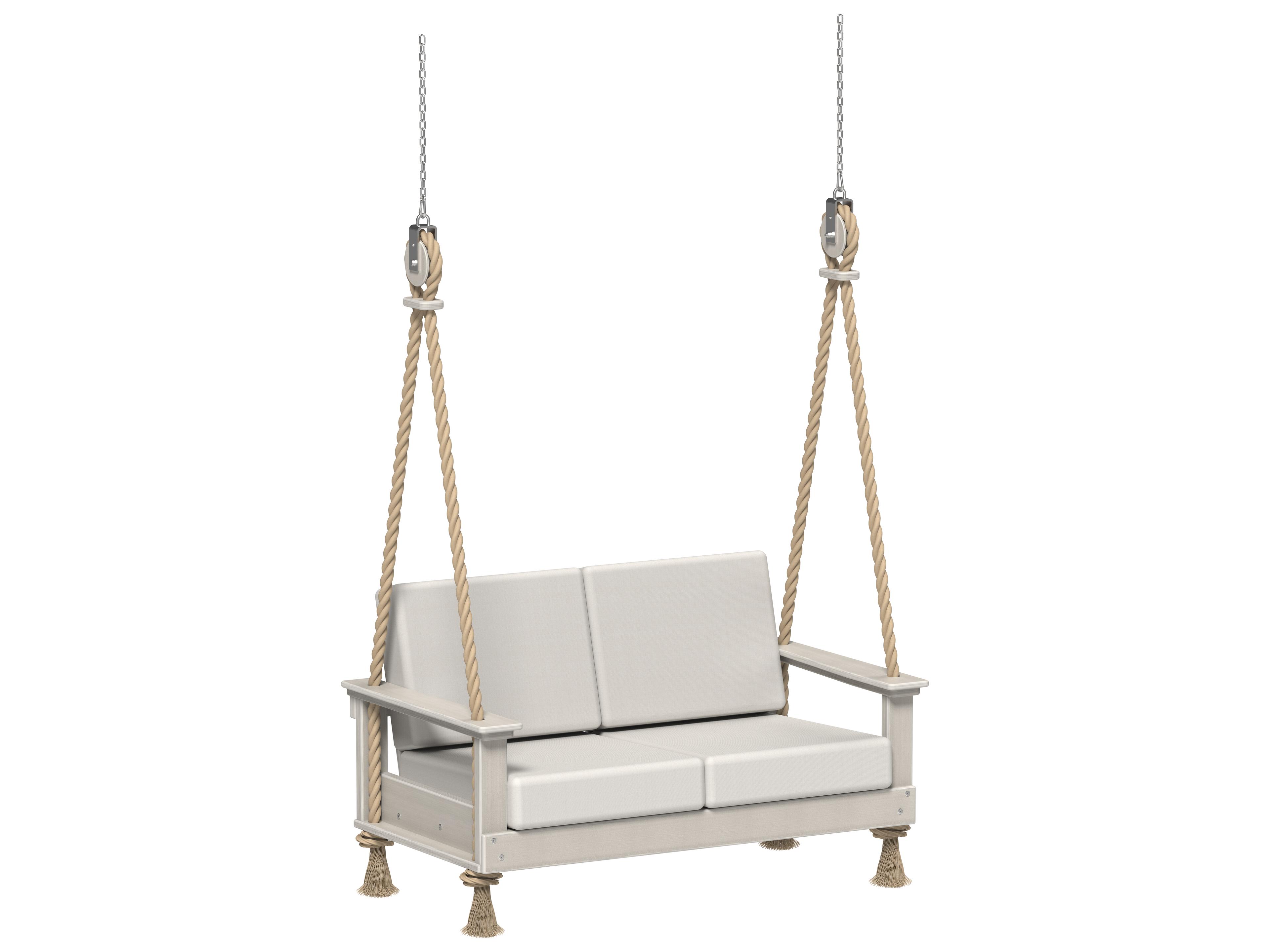 Recycled Plastic Lanai Deep Seating Loveseat Outdoor Swing