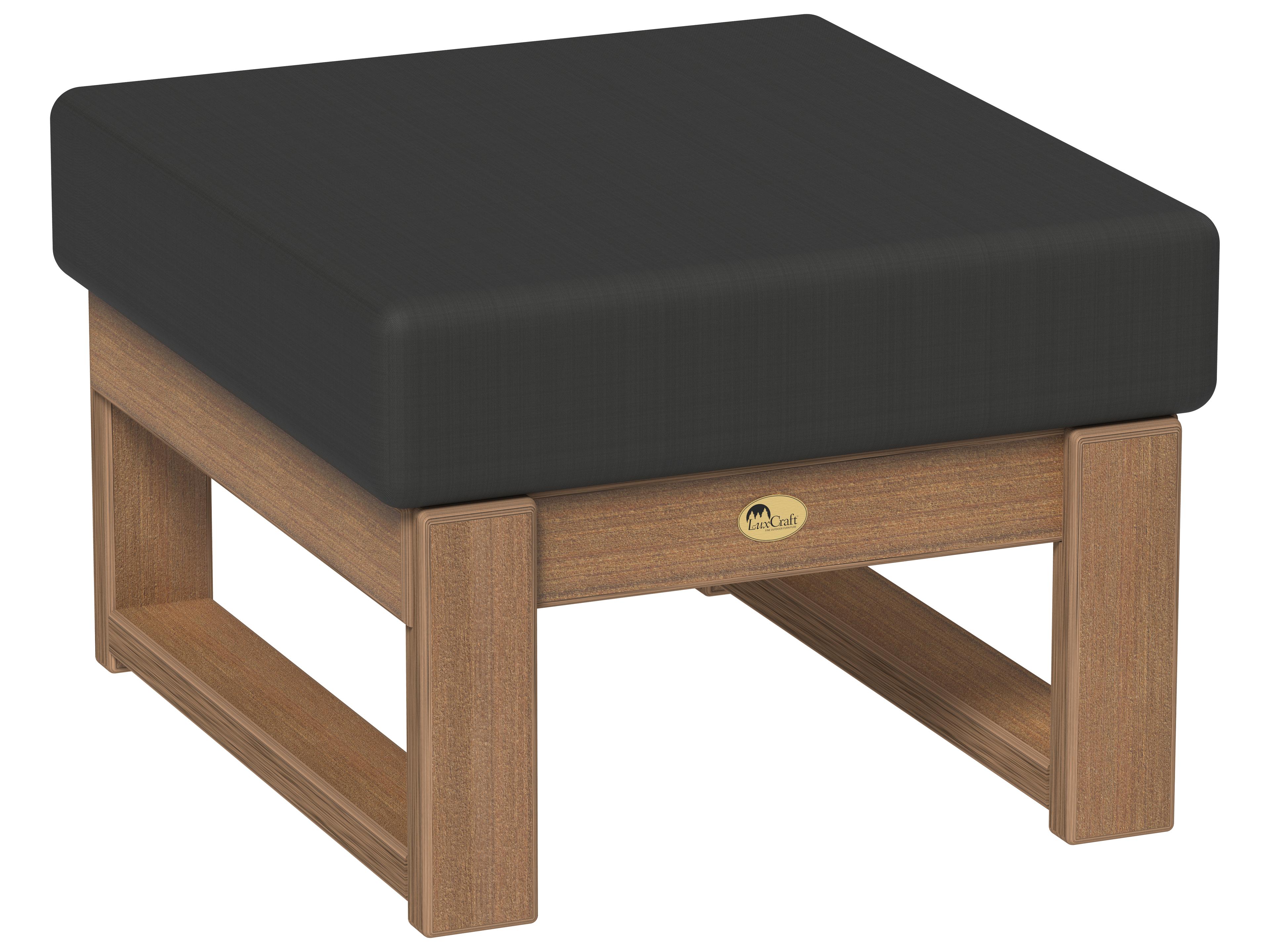 LuxCraft Recycled Plastic Lanai Deep Seating Patio Ottoman