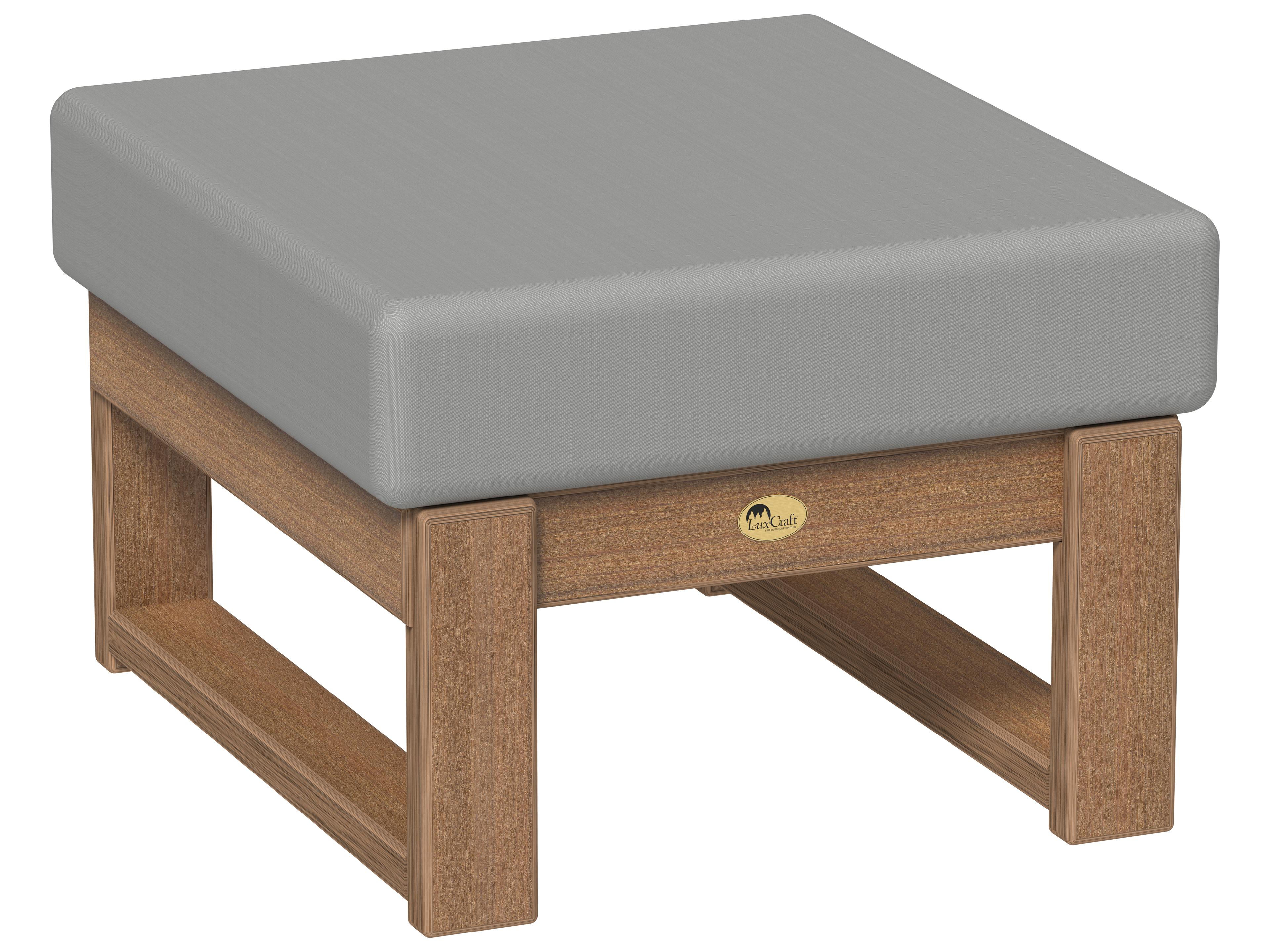 LuxCraft Recycled Plastic Lanai Deep Seating Patio Ottoman