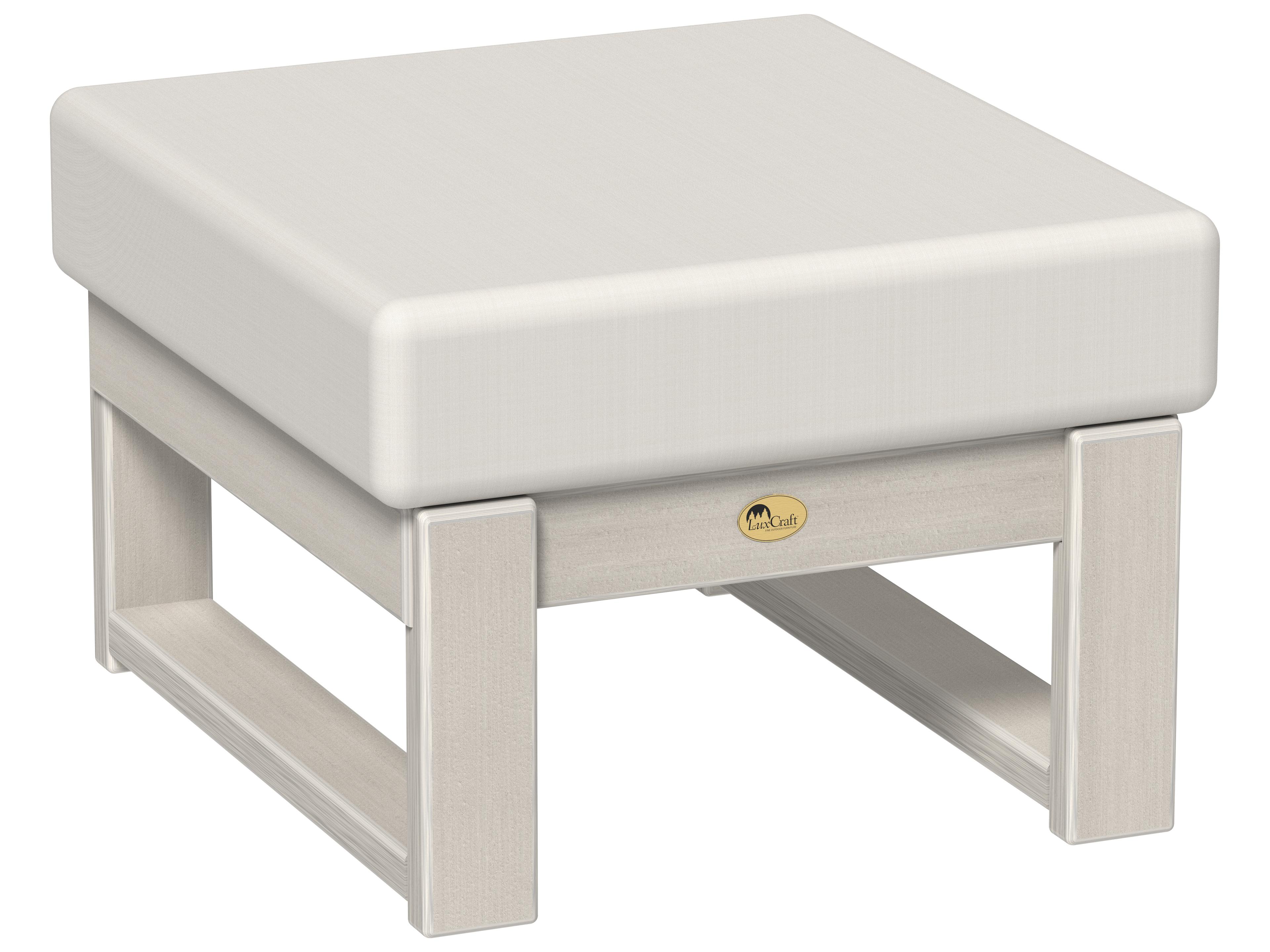 LuxCraft Recycled Plastic Lanai Deep Seating Patio Ottoman