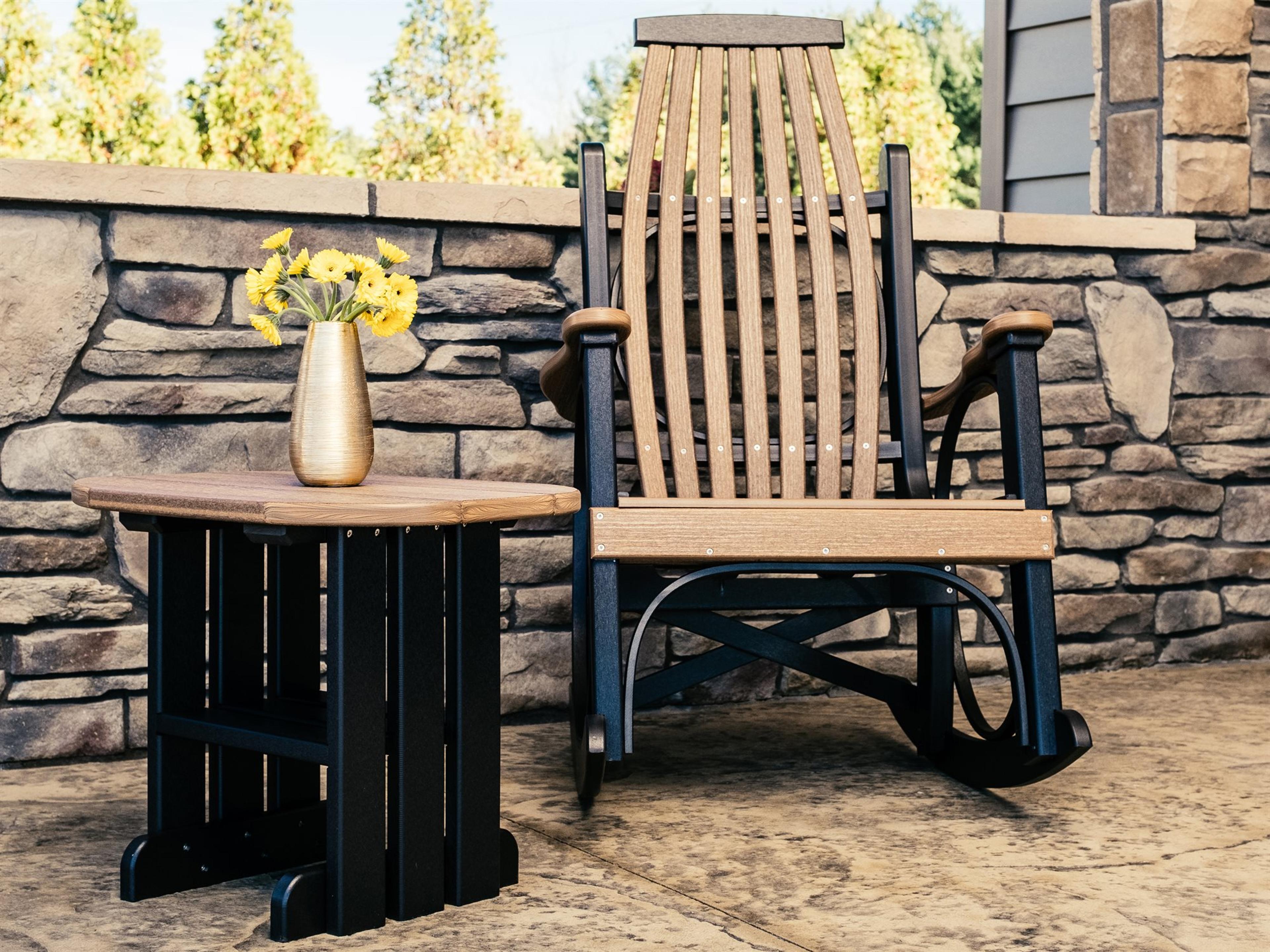 Recycled Plastic Poly Grandpa's Rocker Chair Patio Lounge Set