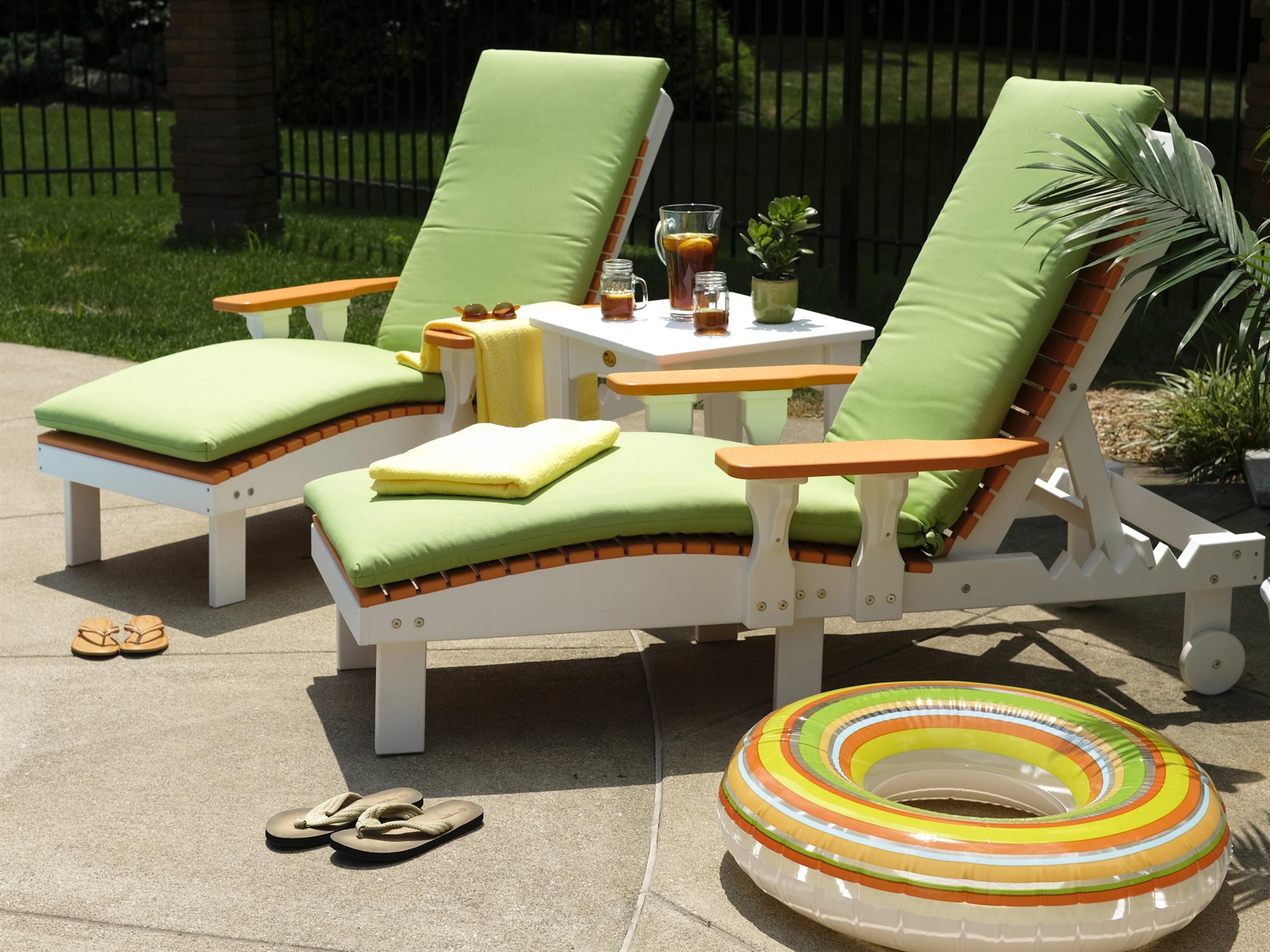 Recycled Plastic Poly Lounge Chair Outdoor Lounge Set