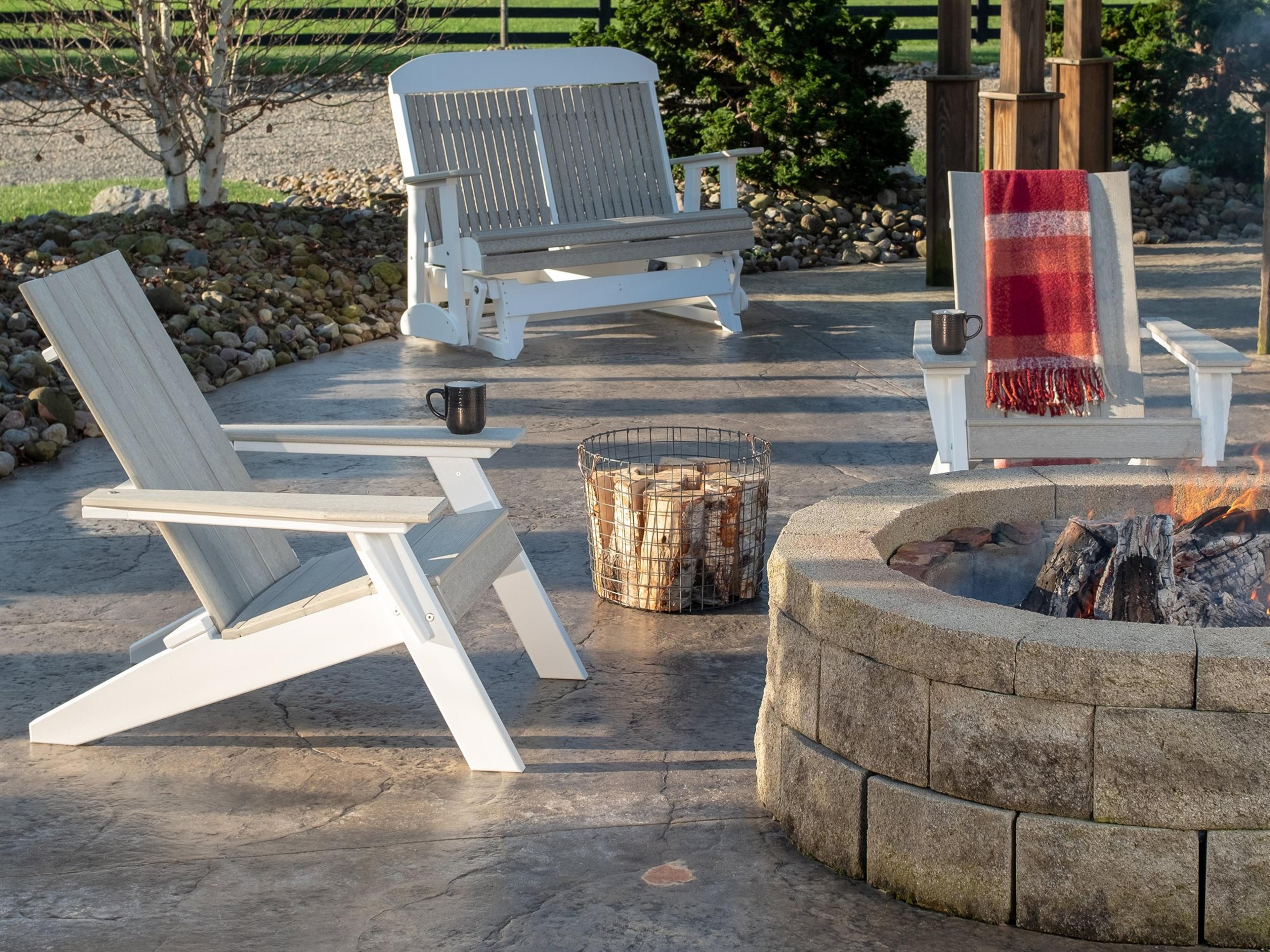 Recycled Plastic Outdoor Patio Lounge Set