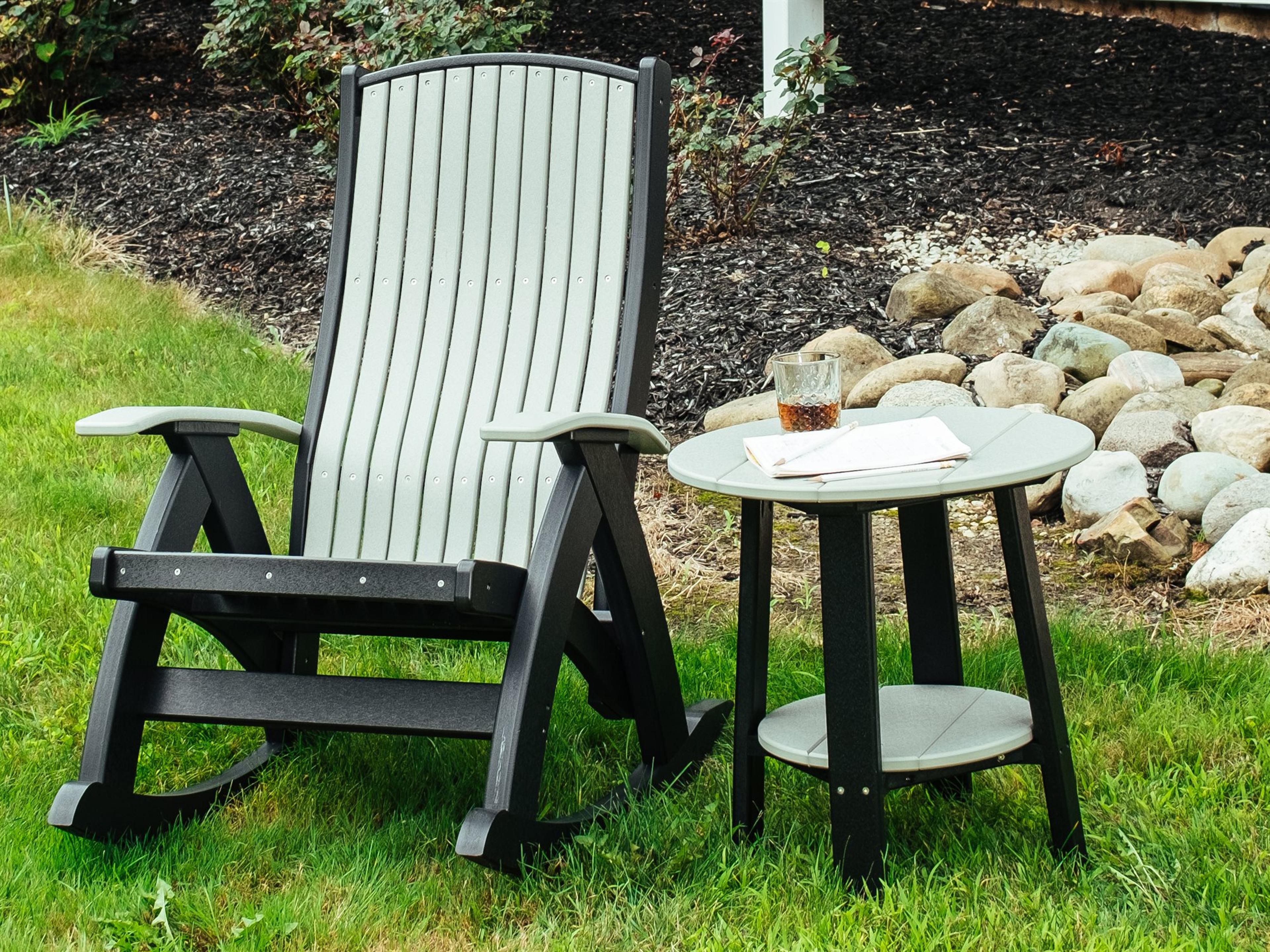 Recycled Plastic Comfort Rocker Outdoor Lounge Set
