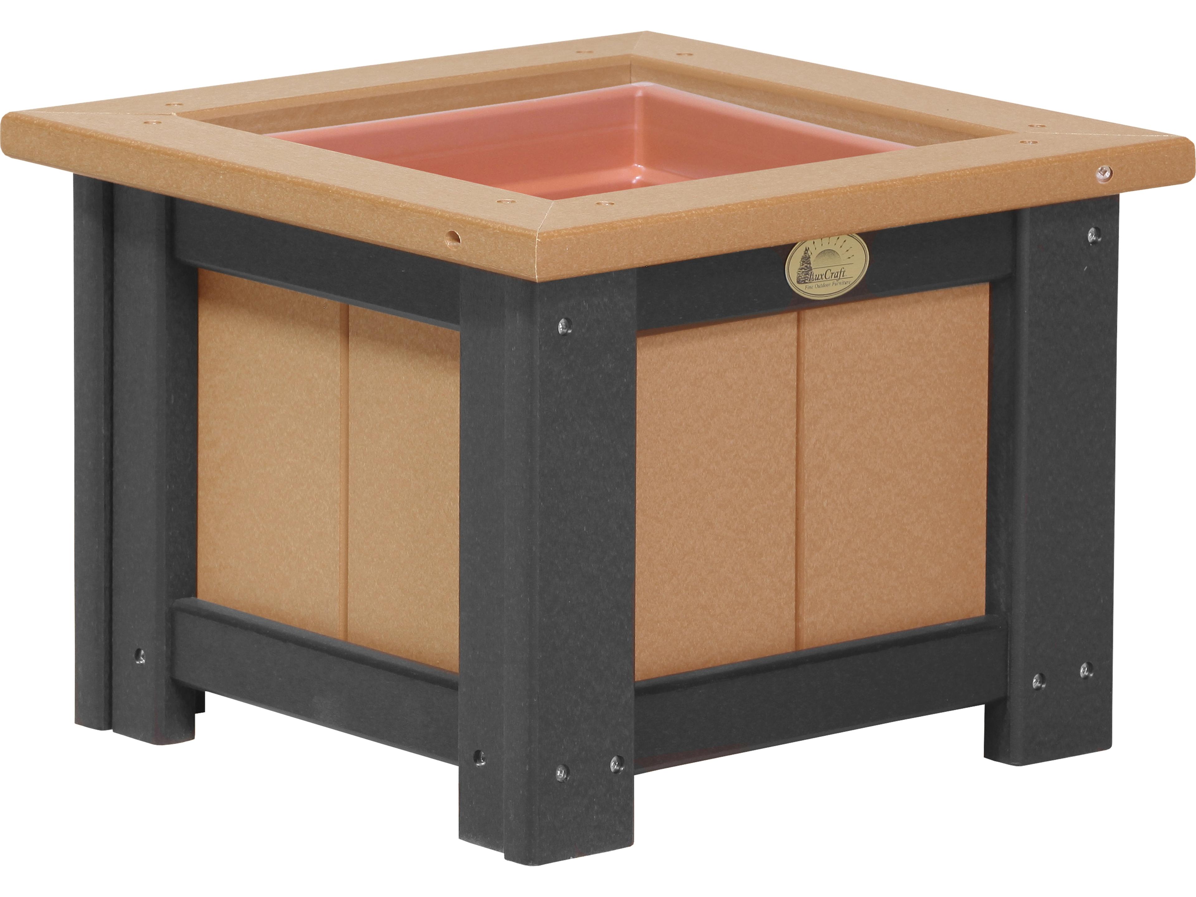 LuxCraft Recycled Plastic 15 Square Planter