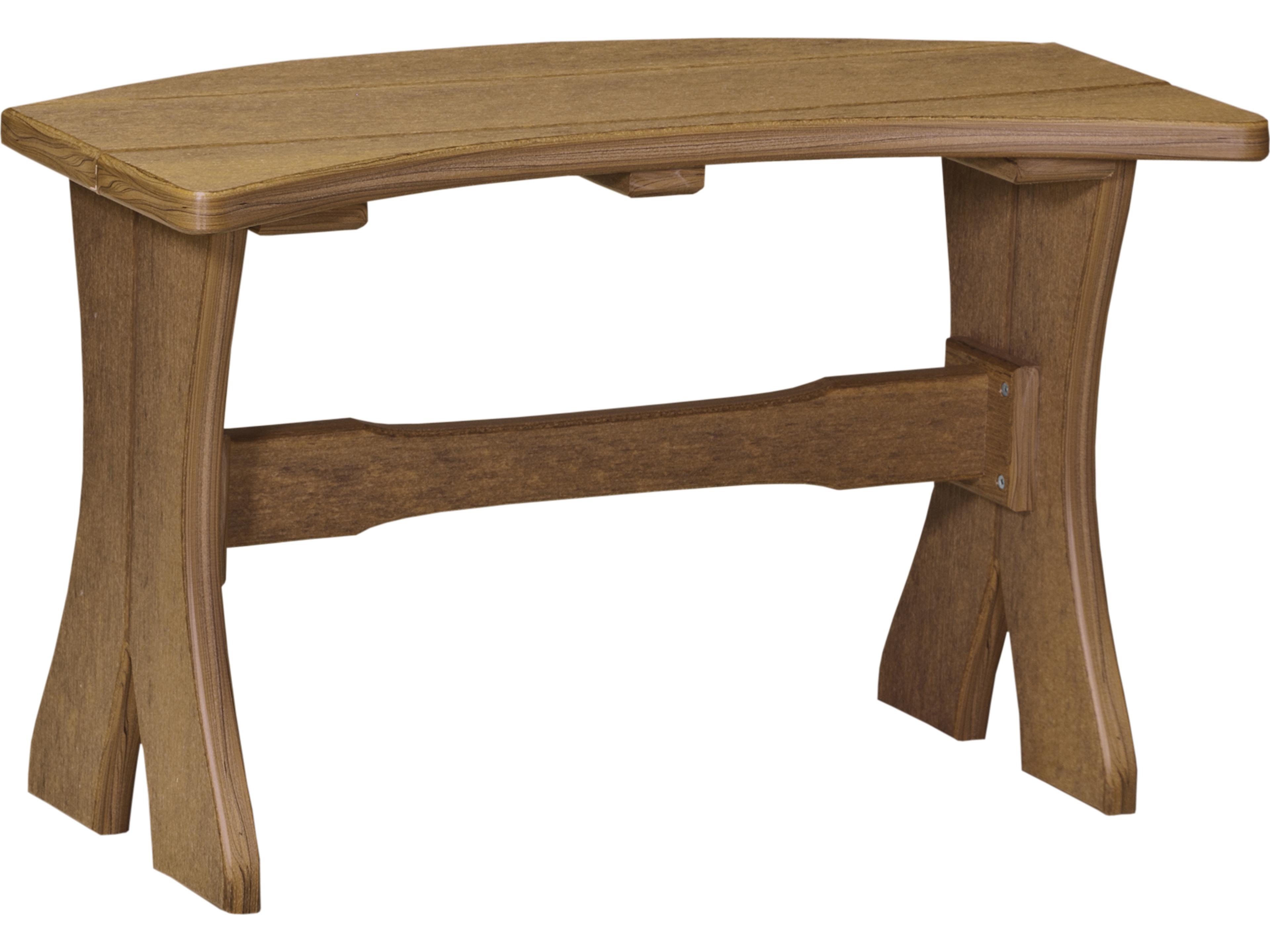 LuxCraft Recycled Plastic 28 Table Patio Bench