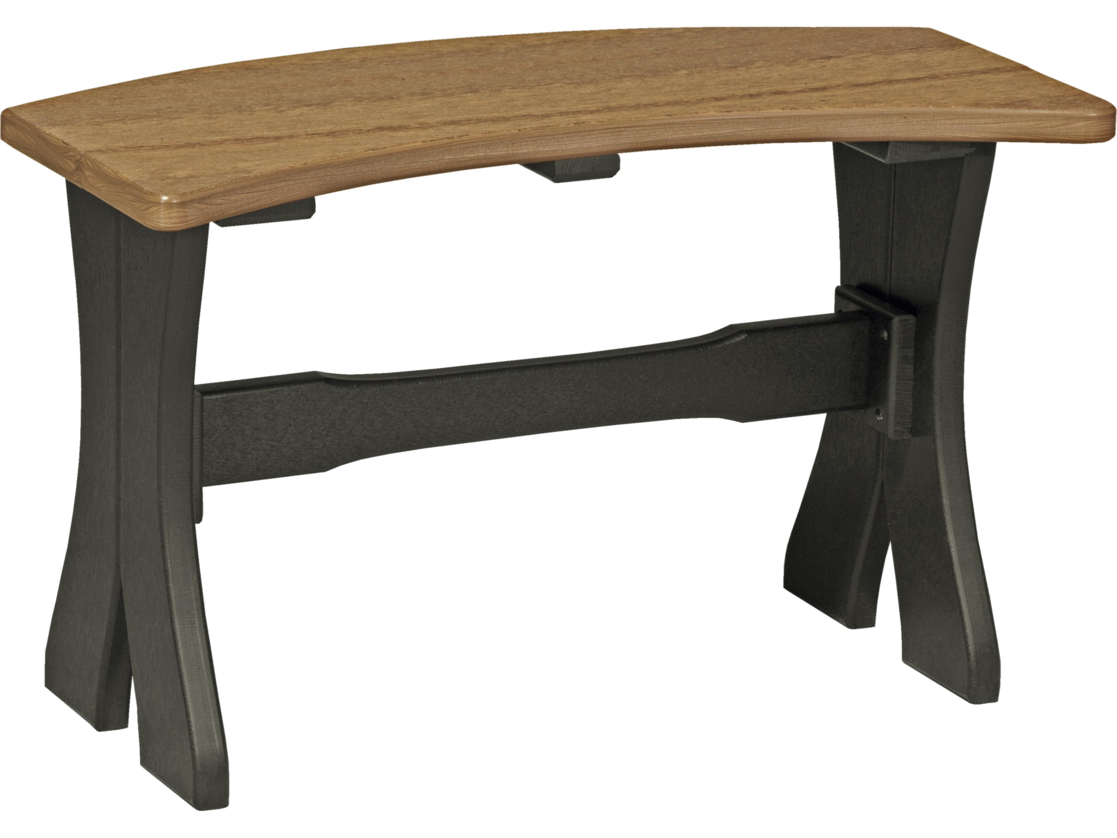 LuxCraft Recycled Plastic 28 Table Patio Bench