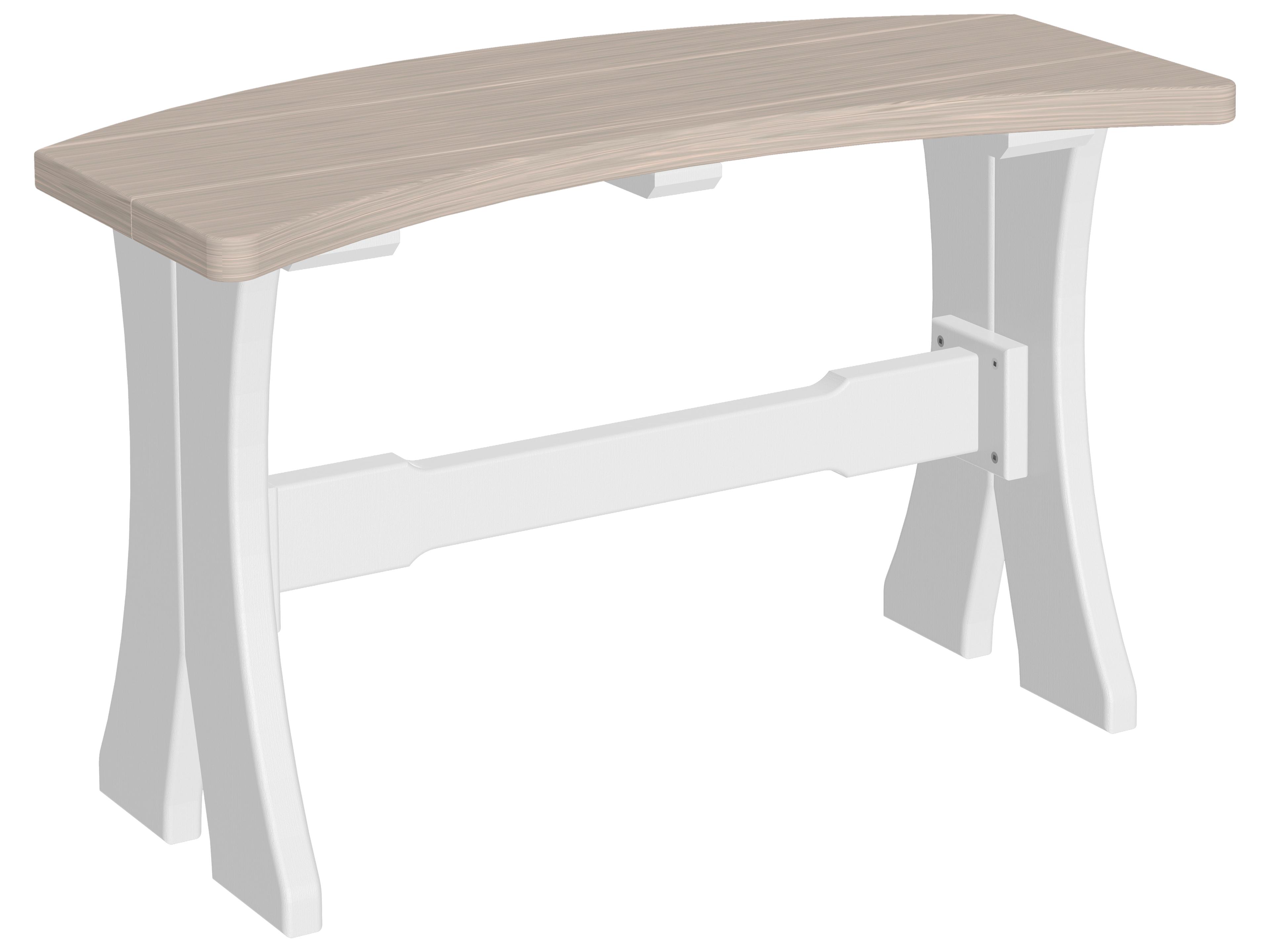 LuxCraft Recycled Plastic 28 Table Patio Bench