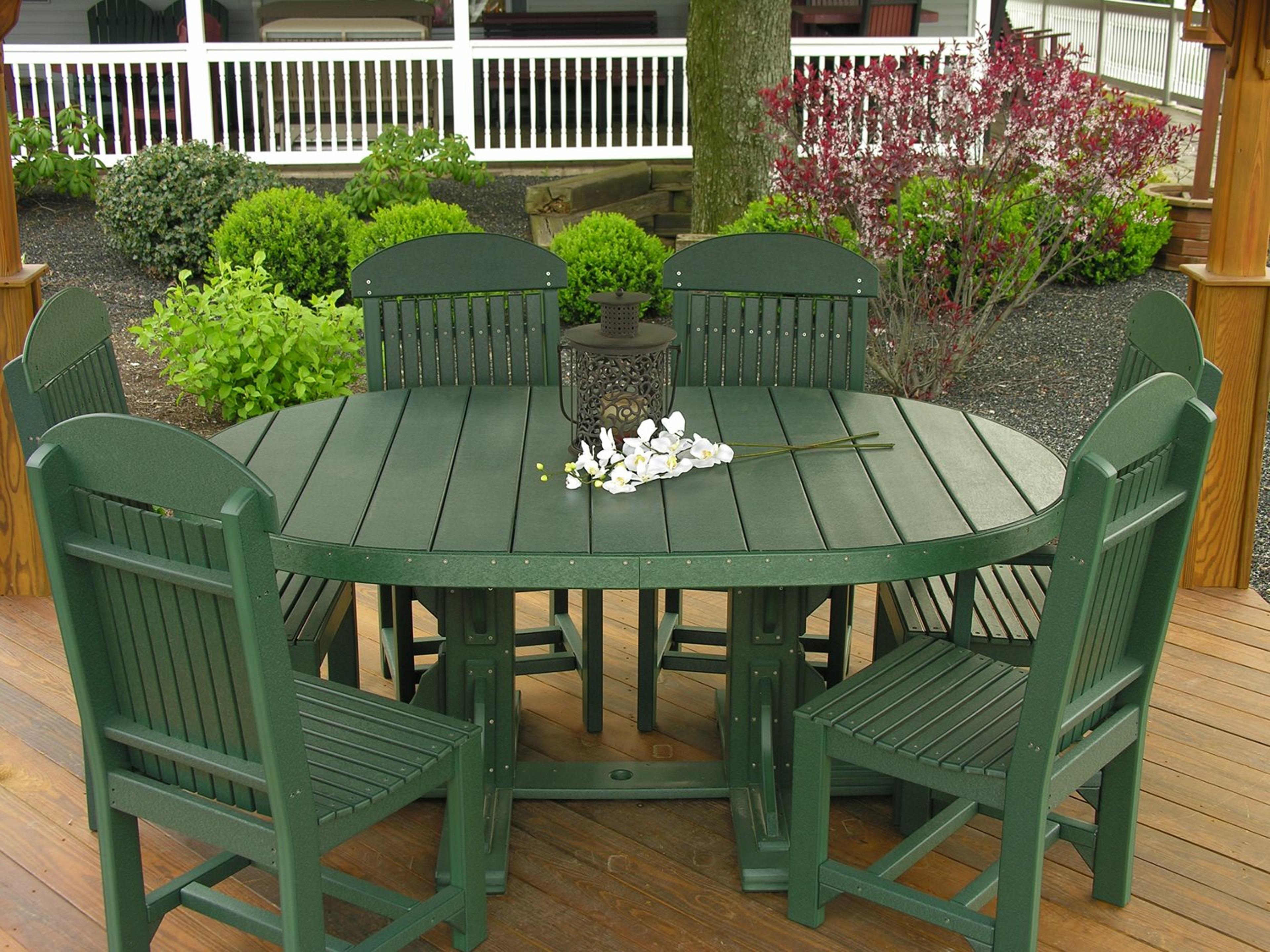 Recycled Plastic Outdoor Patio Dining Set