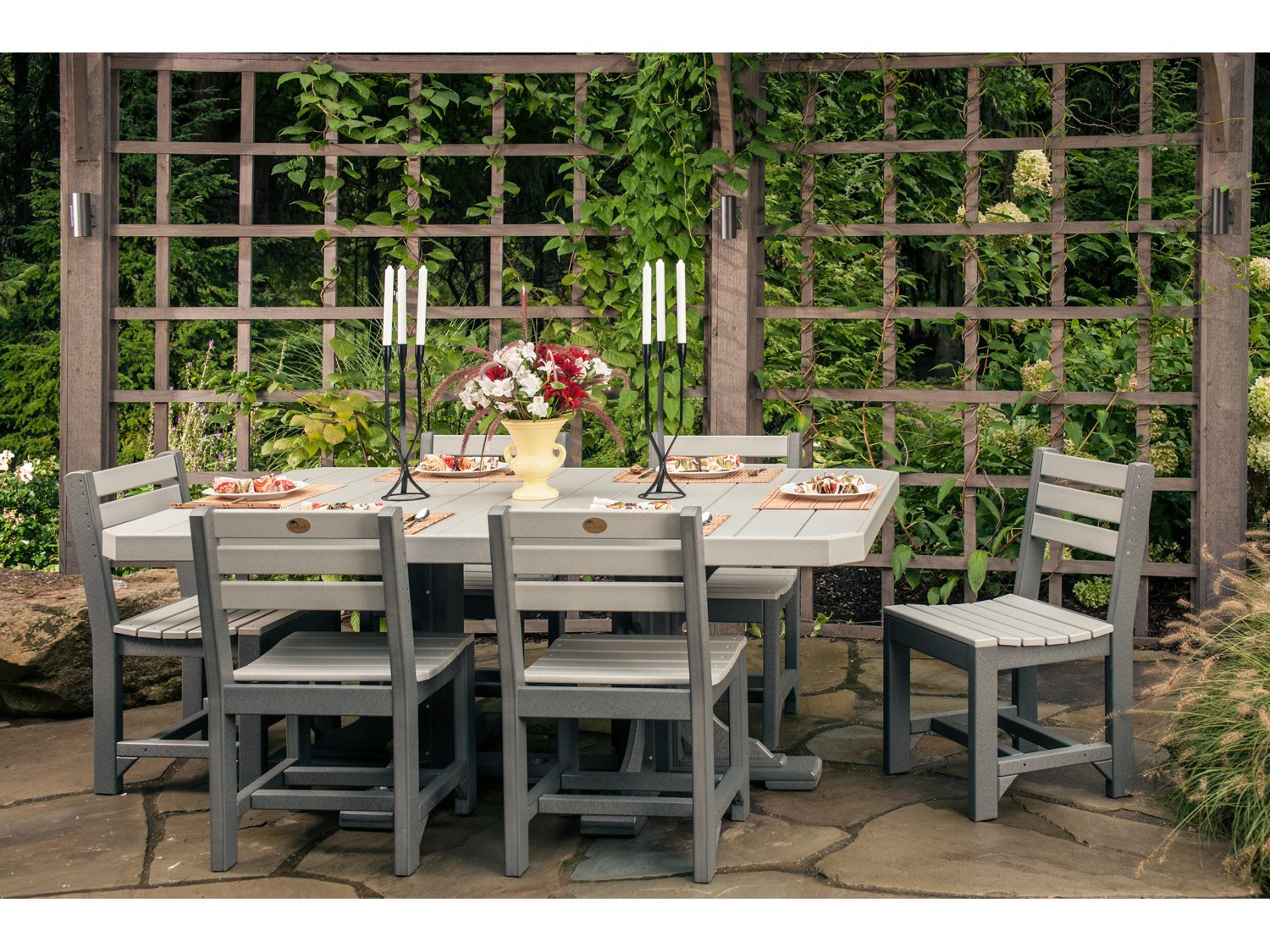 Recycled Plastic Outdoor Patio Dining Set