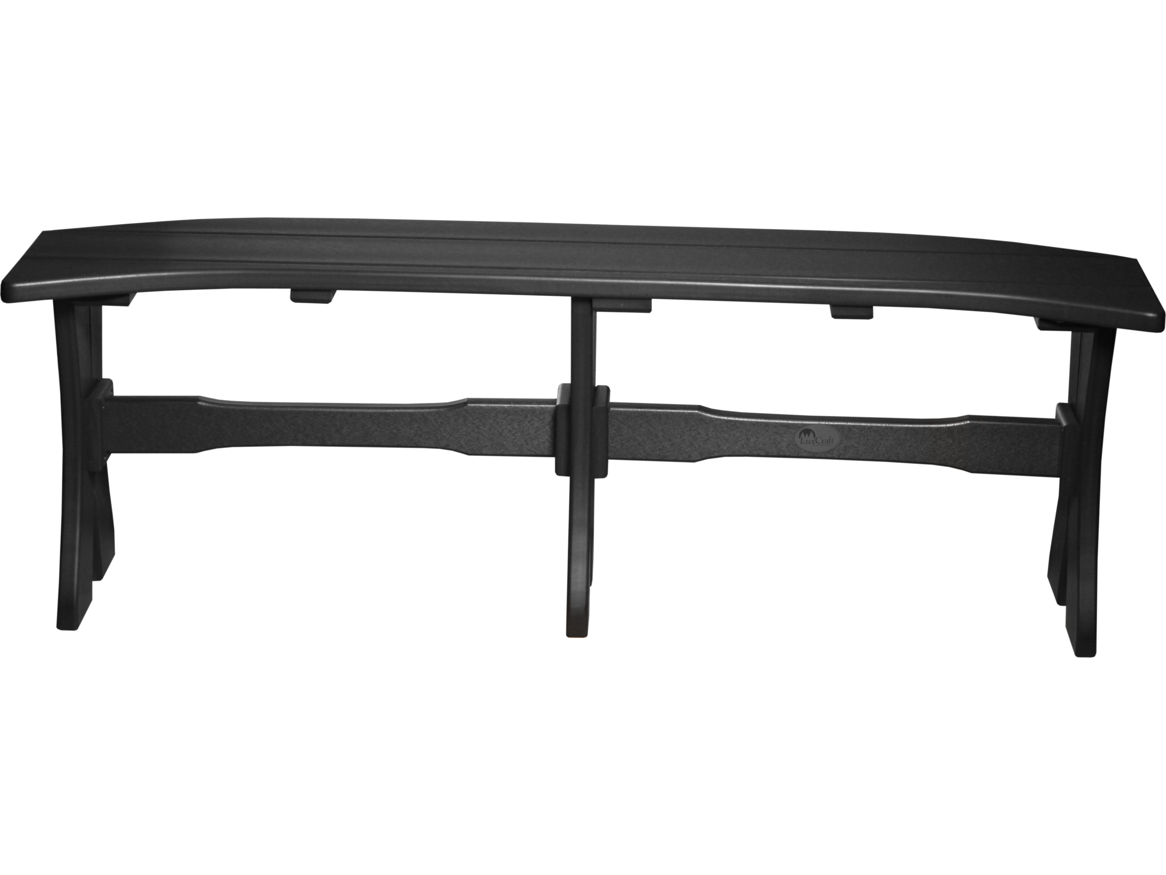 LuxCraft Recycled Plastic 52 Table Outdoor Bench