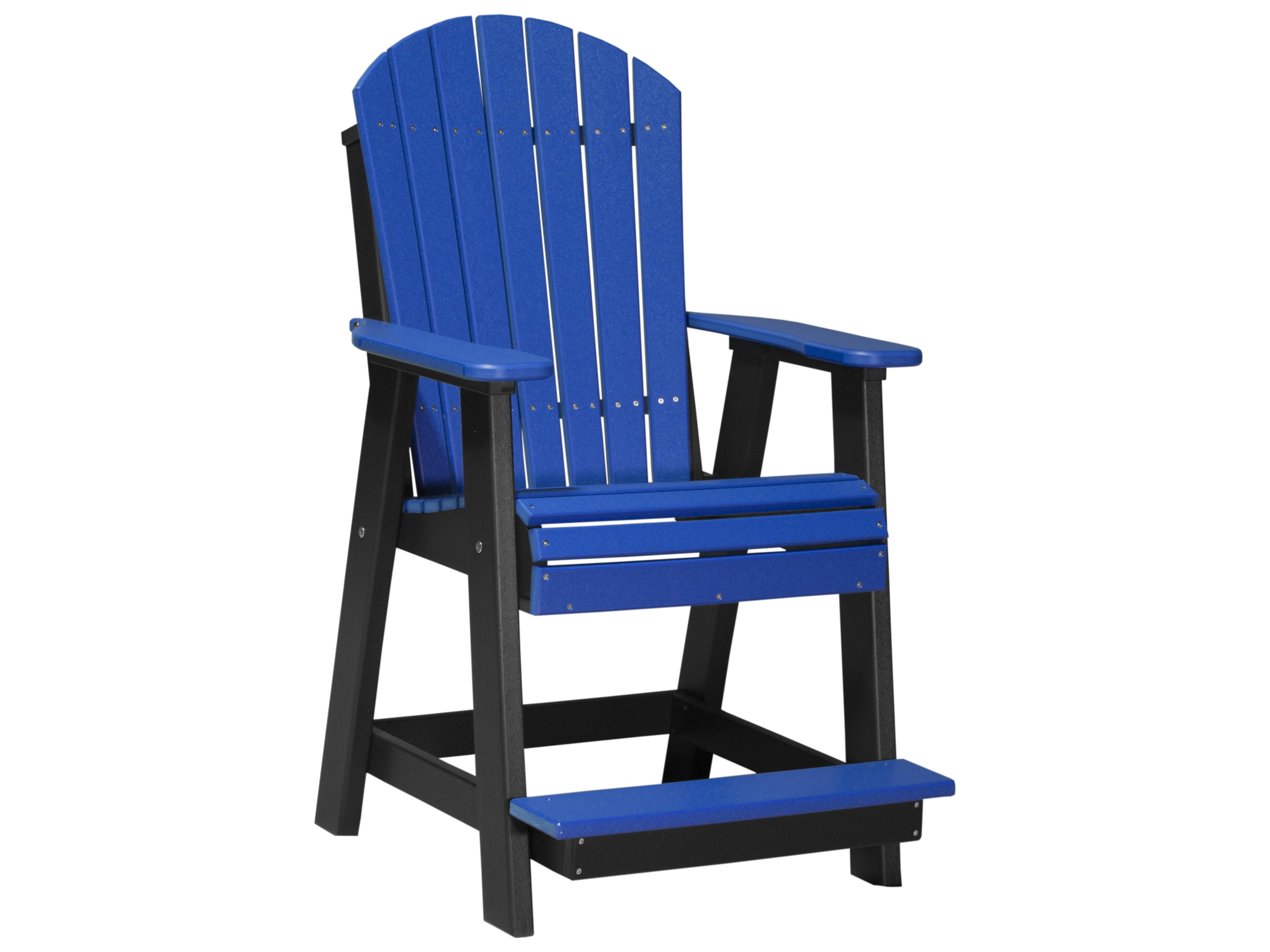 LuxCraft Recycled Plastic Adirondack Balcony Chair