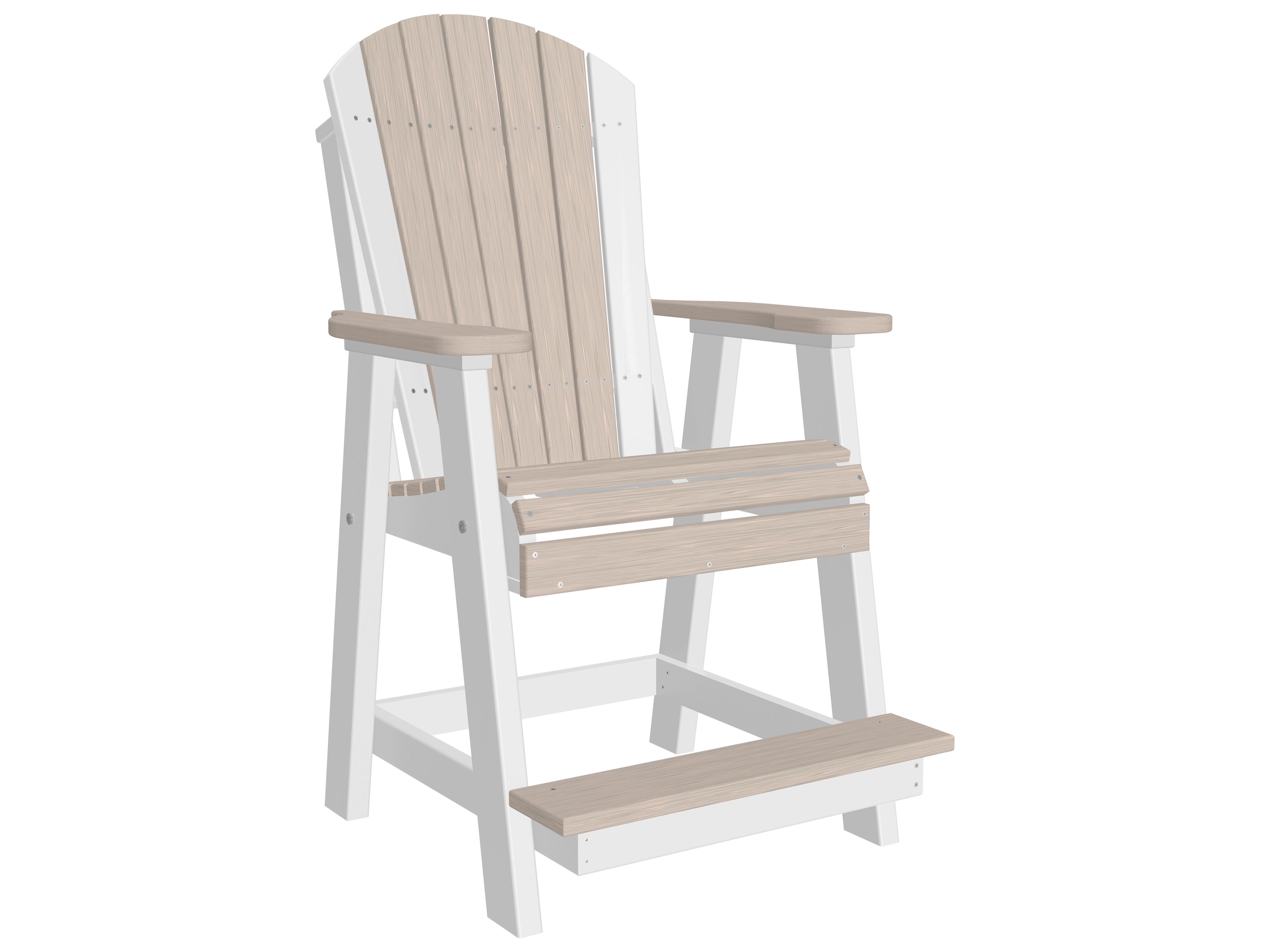 LuxCraft Recycled Plastic Adirondack Balcony Chair