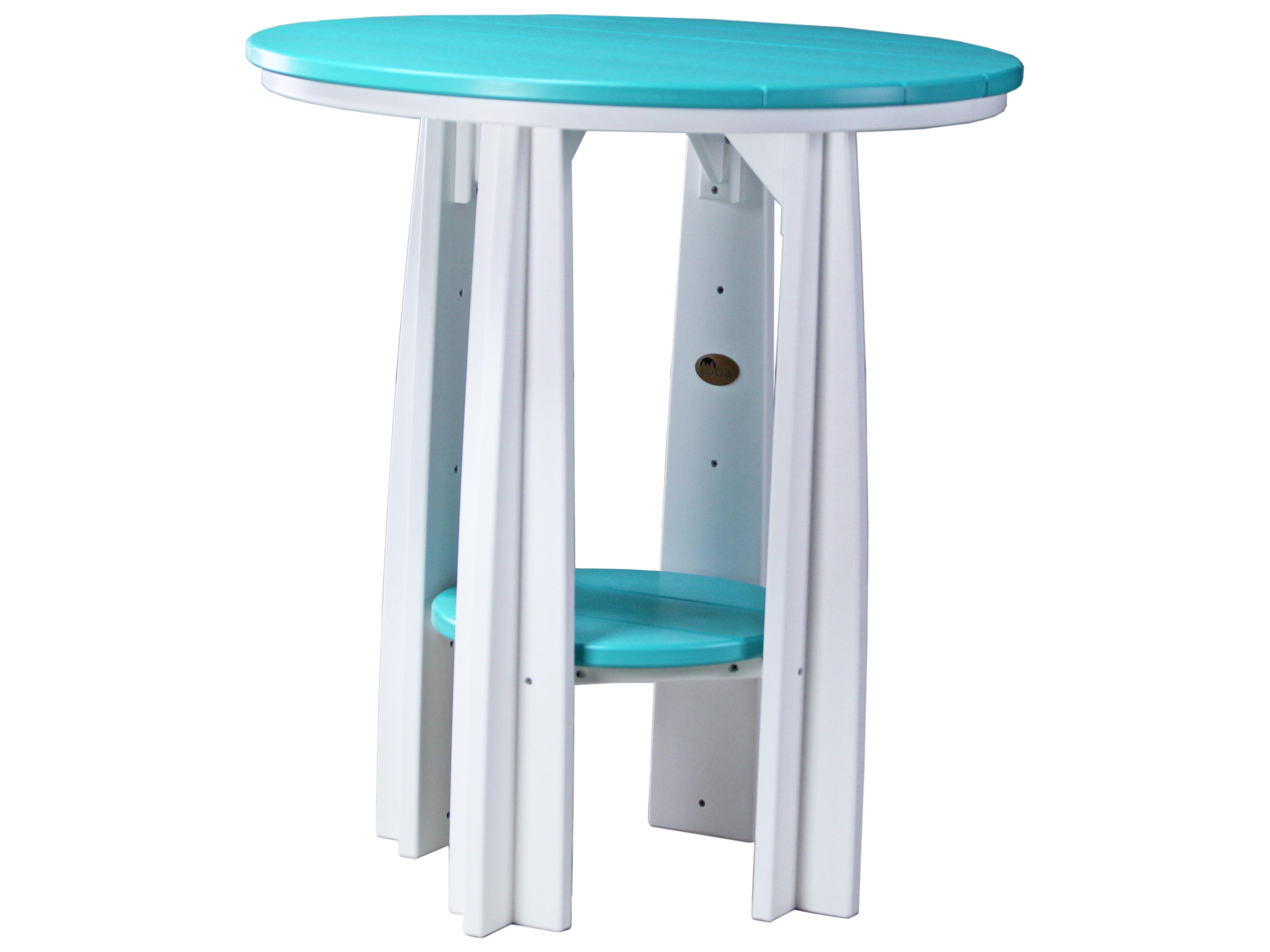 LuxCraft Recycled Plastic Round Balcony Table