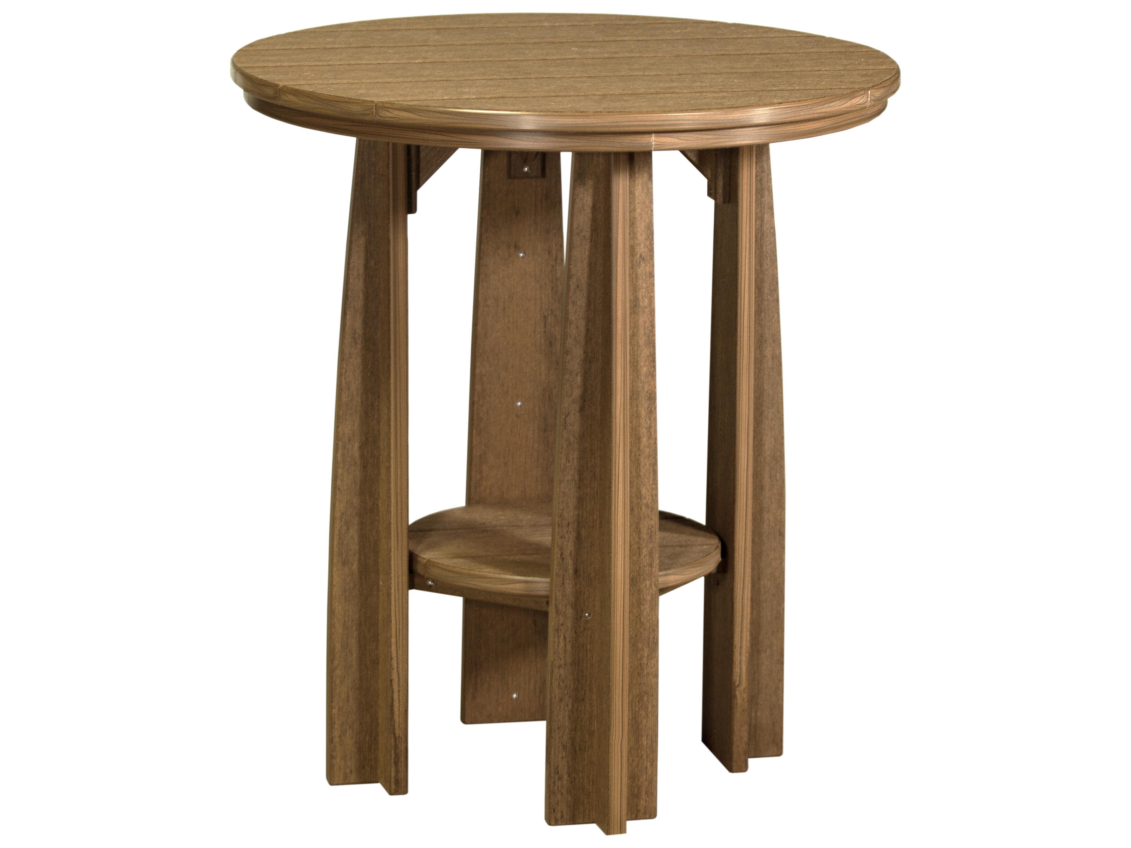 LuxCraft Recycled Plastic Round Balcony Table