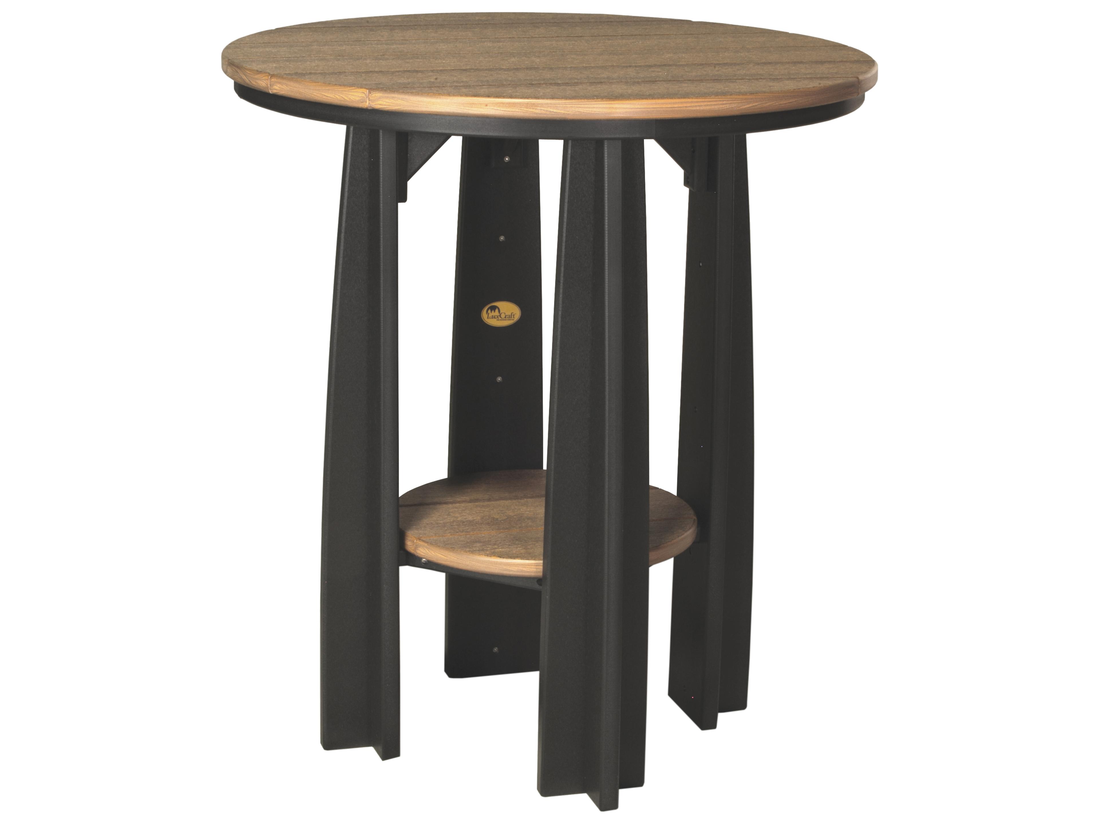 LuxCraft Recycled Plastic Round Balcony Table
