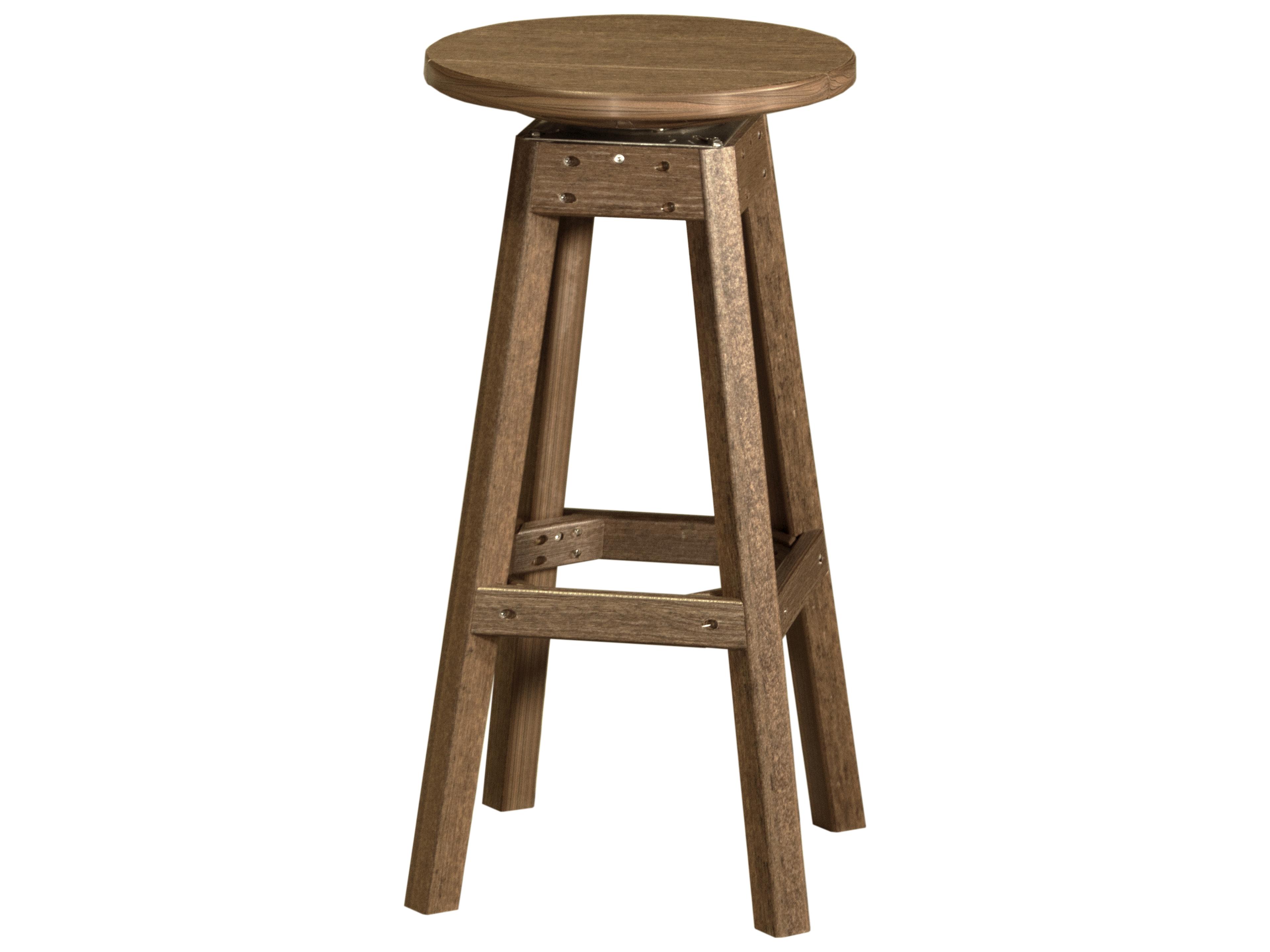 LuxCraft Recycled Plastic Patio Bar Stool