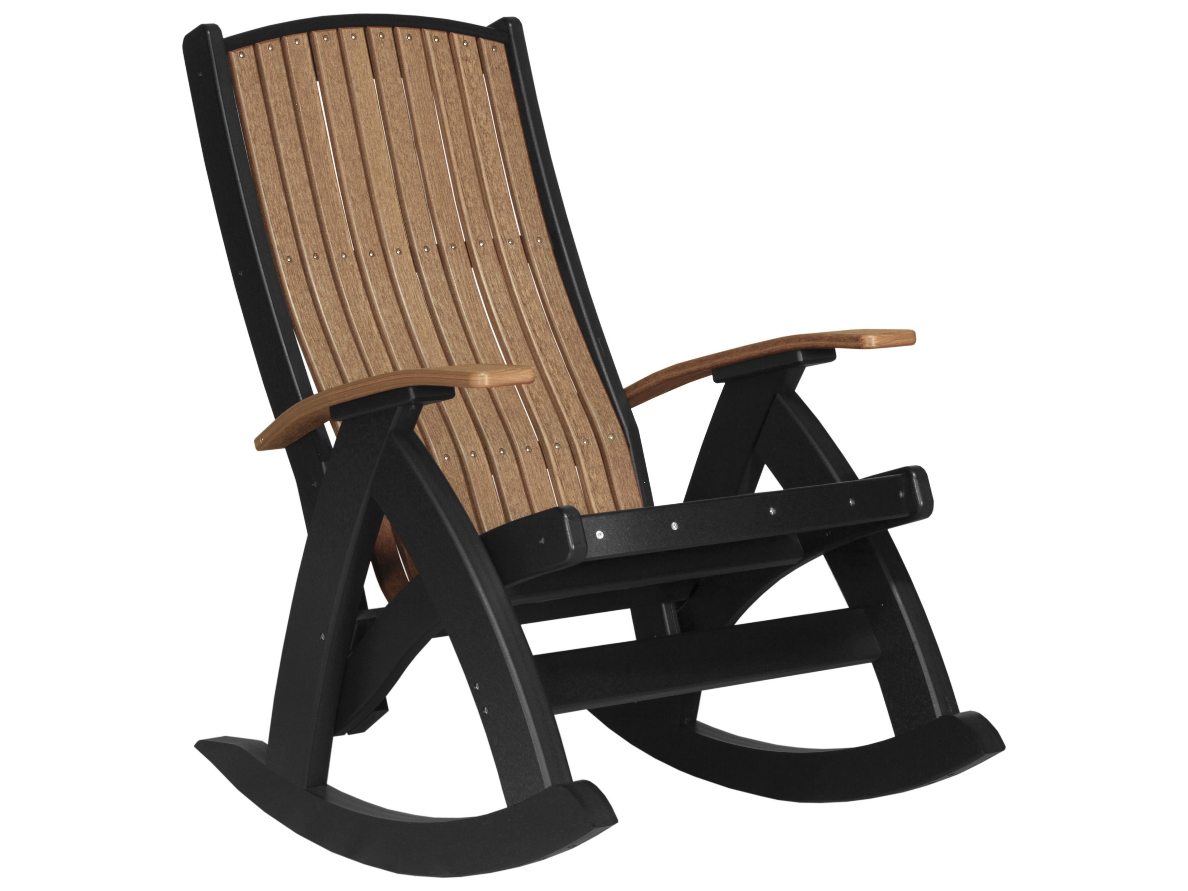 LuxCraft Recycled Plastic Comfort Outdoor Rocker