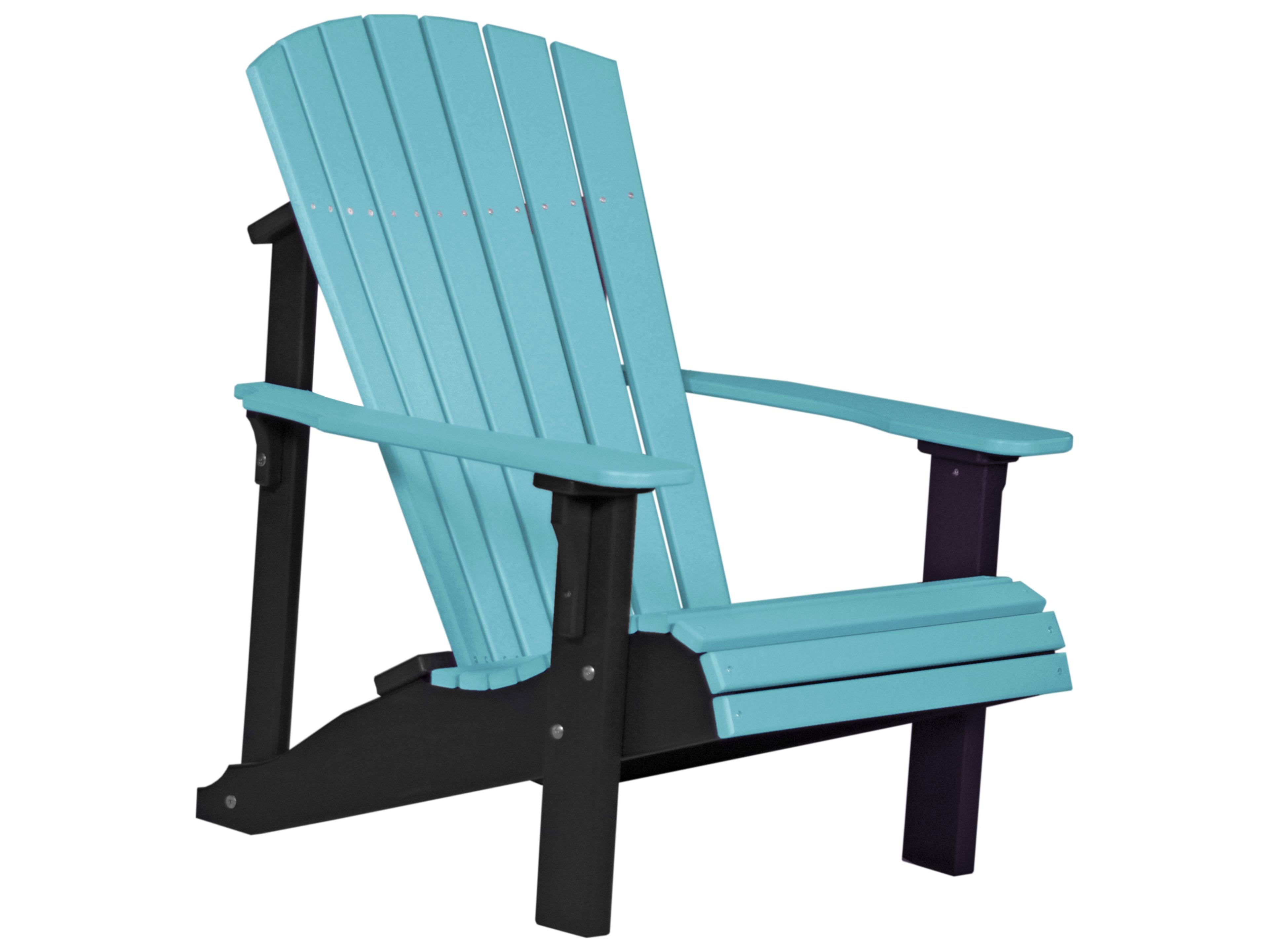 LuxCraft Recycled Plastic Deluxe Outdoor Patio Adirondack Chair