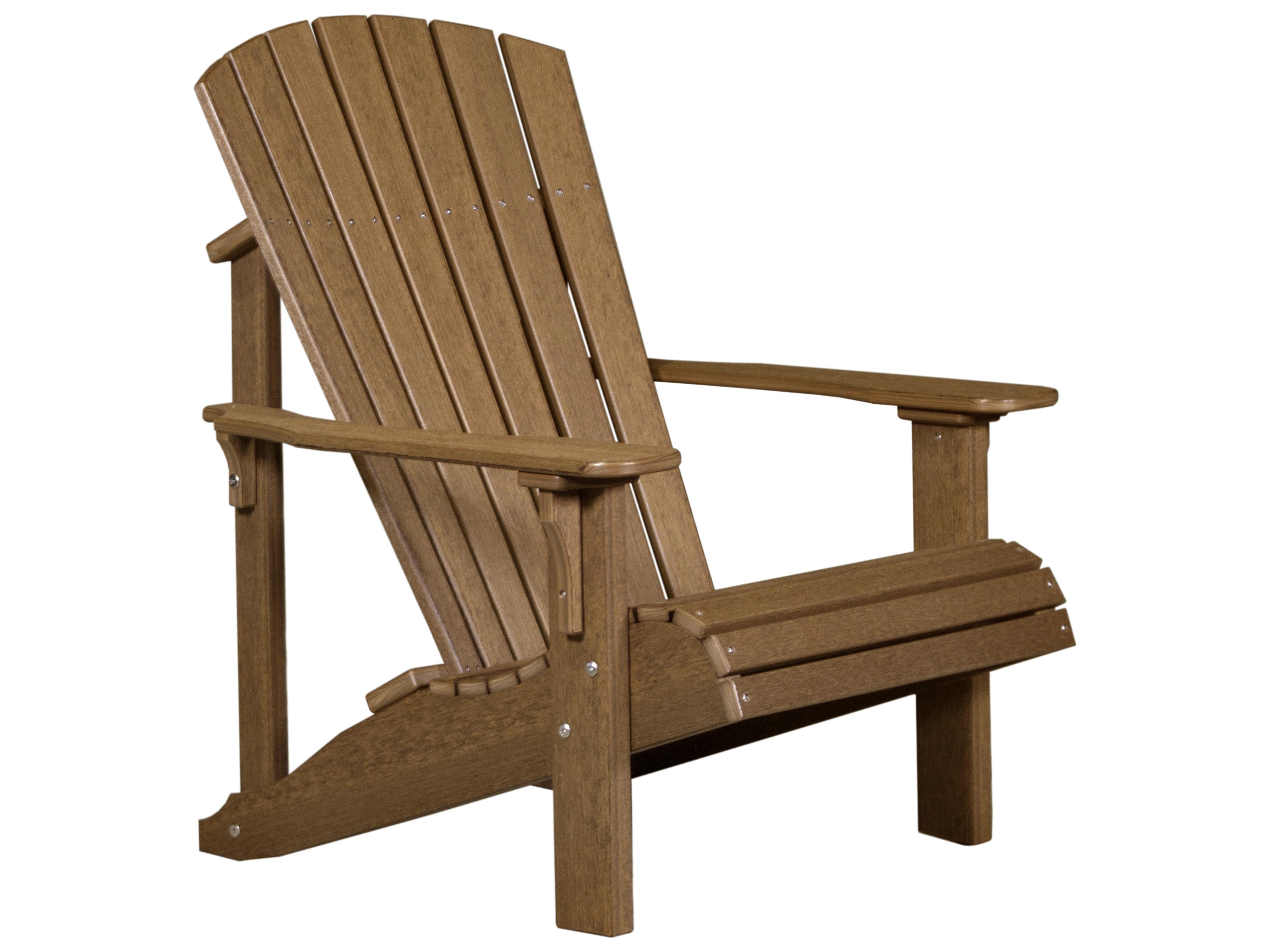LuxCraft Recycled Plastic Deluxe Outdoor Patio Adirondack Chair