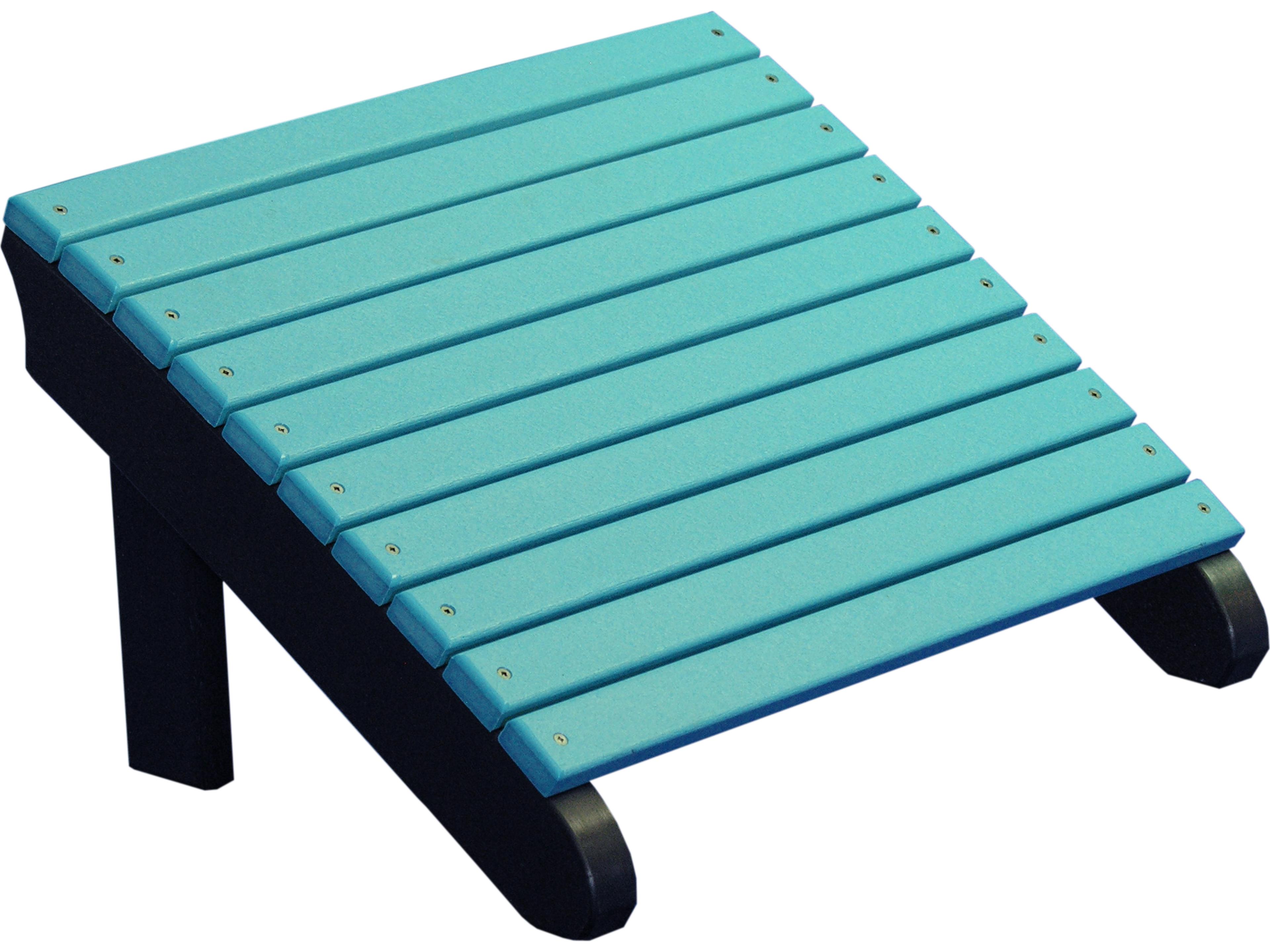 LuxCraft Recycled Plastic Deluxe Adirondack Footrest