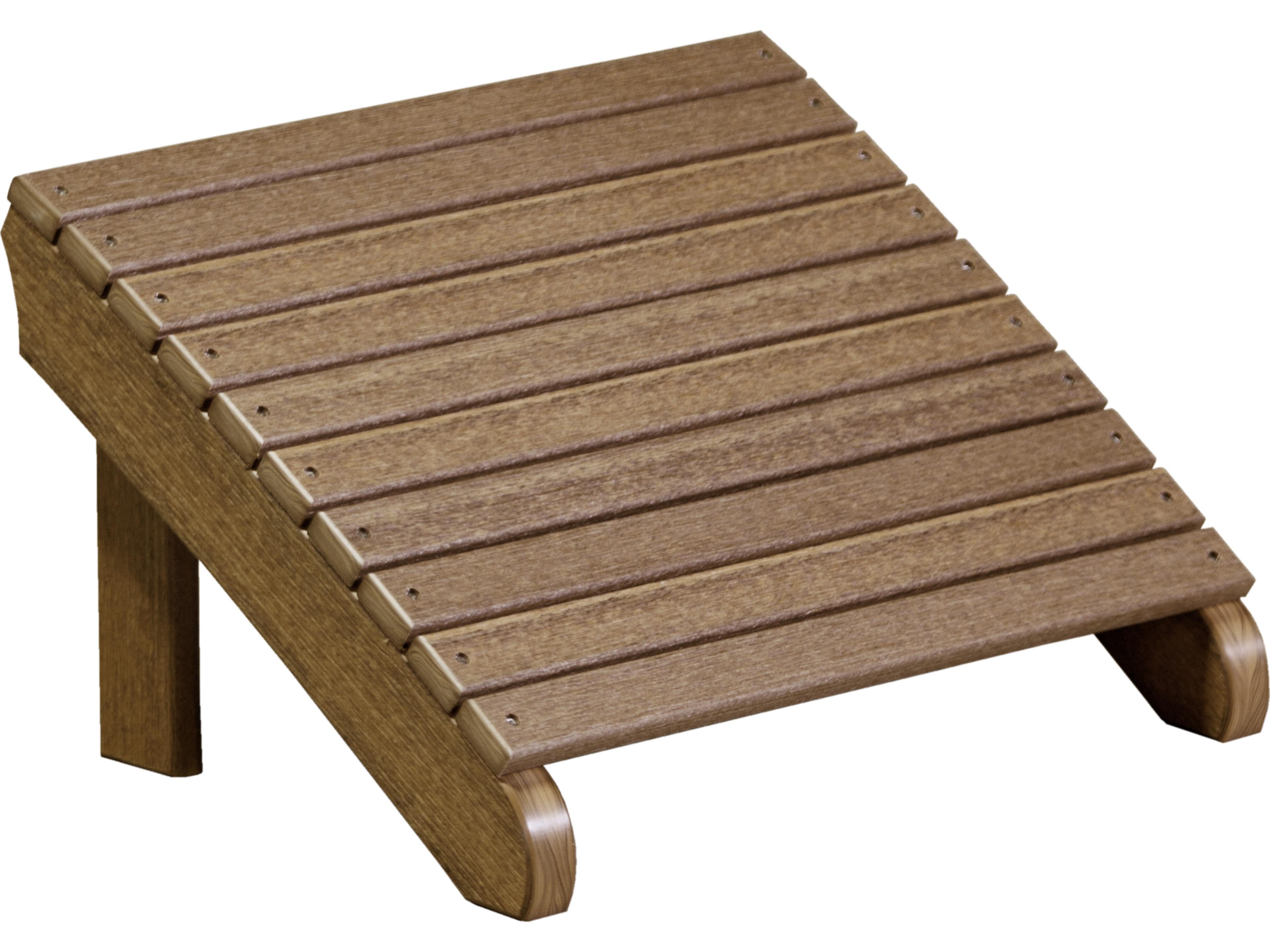 LuxCraft Recycled Plastic Deluxe Adirondack Footrest