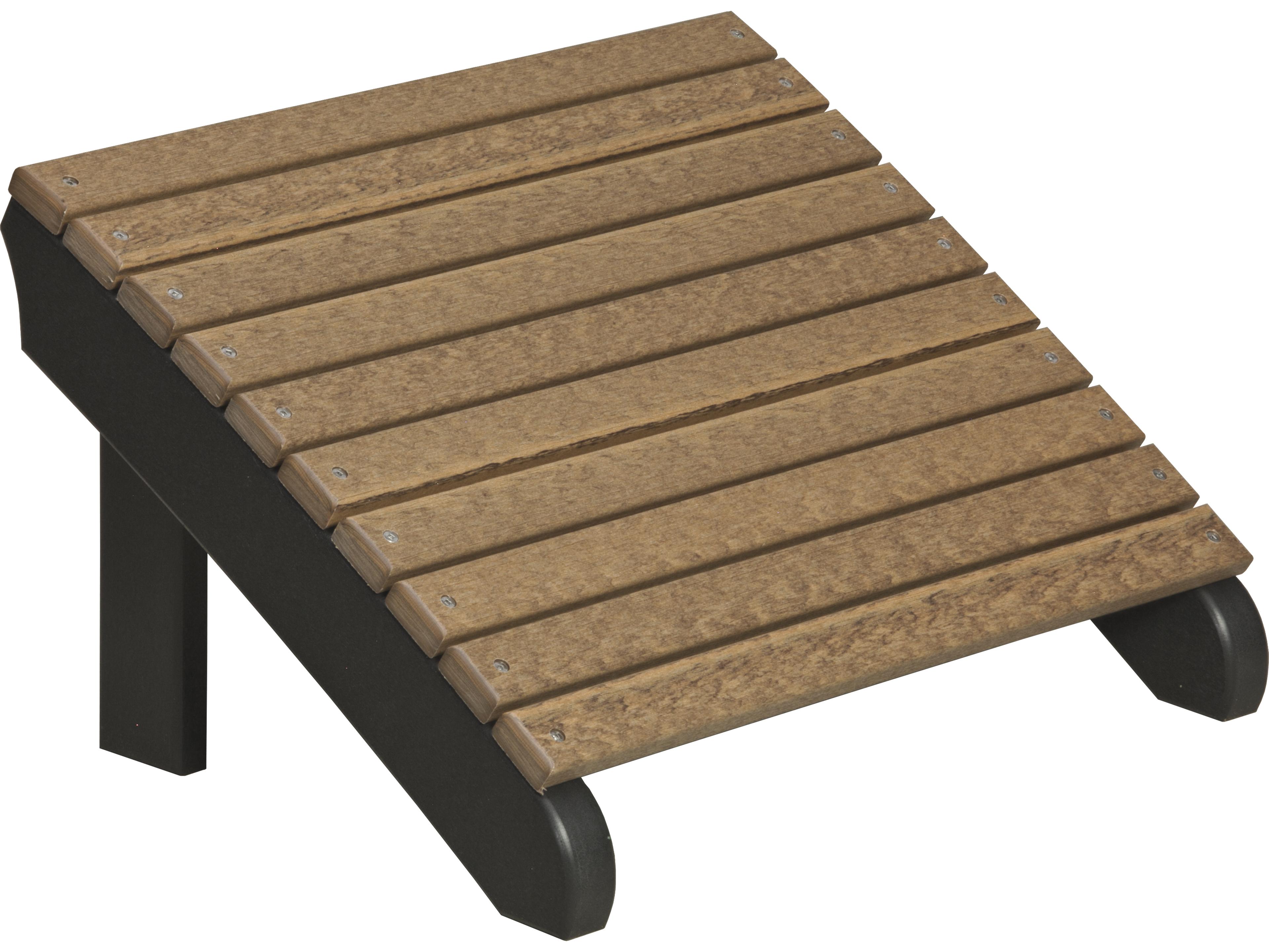 LuxCraft Recycled Plastic Deluxe Adirondack Footrest
