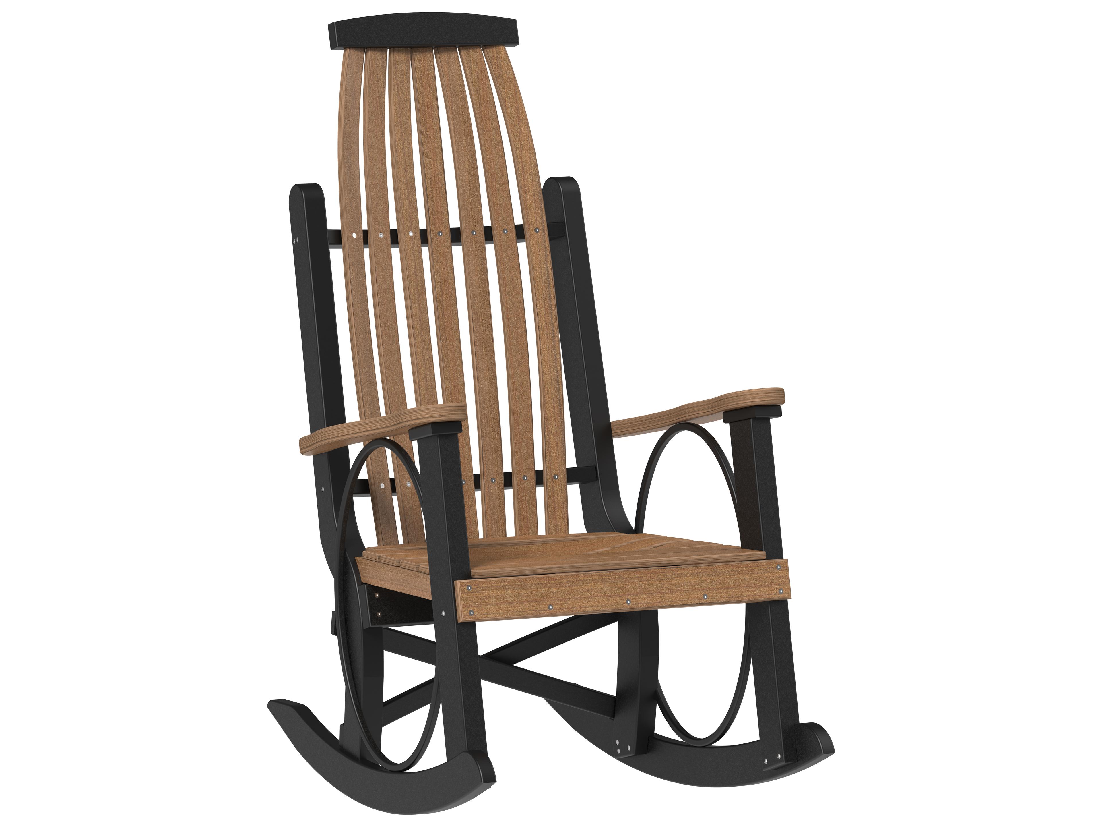 LuxCraft Recycled Plastic Grandpa's Outdoor Patio Rocker