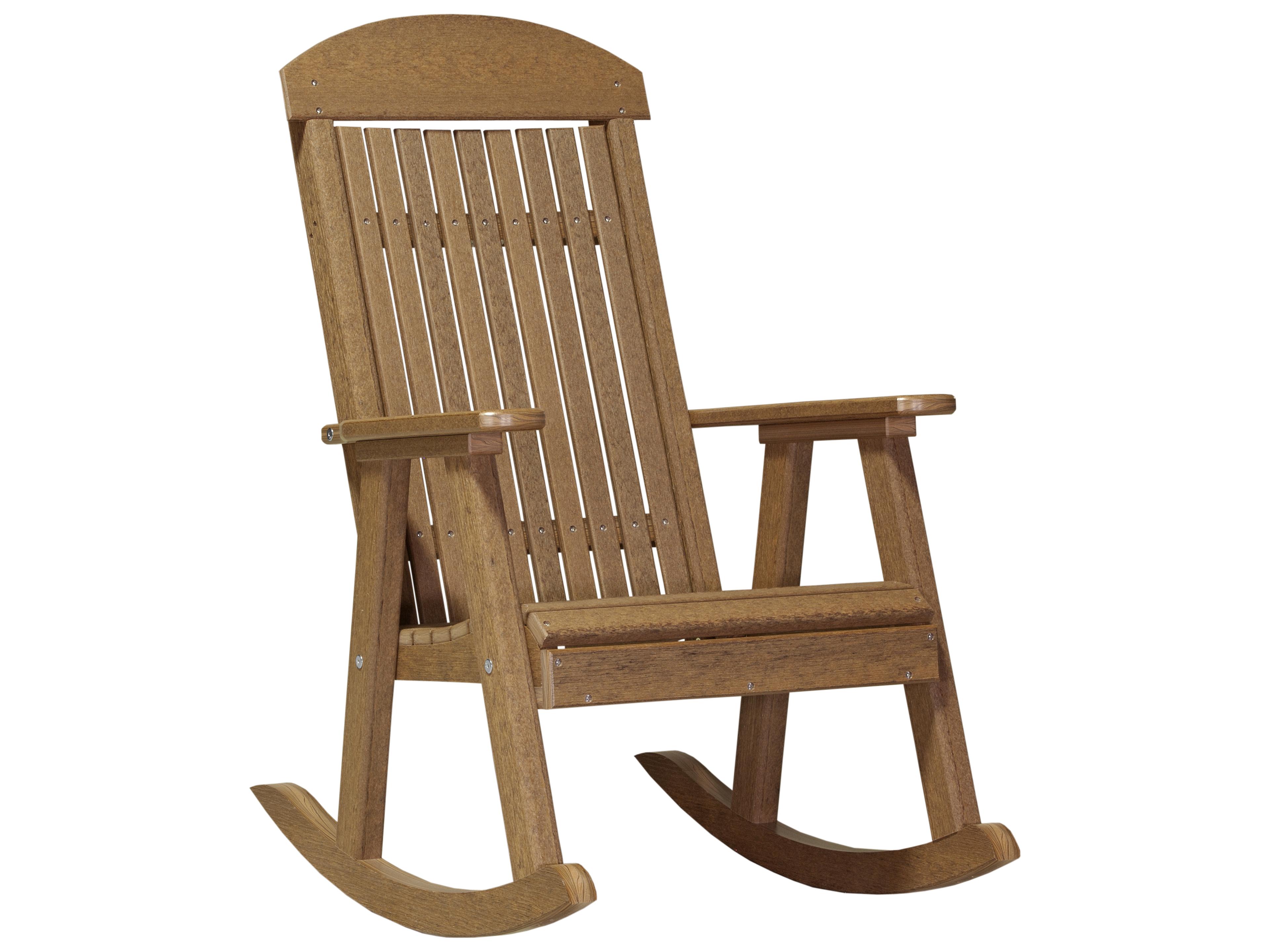LuxCraft Recycled Plastic Porch Patio Rocker