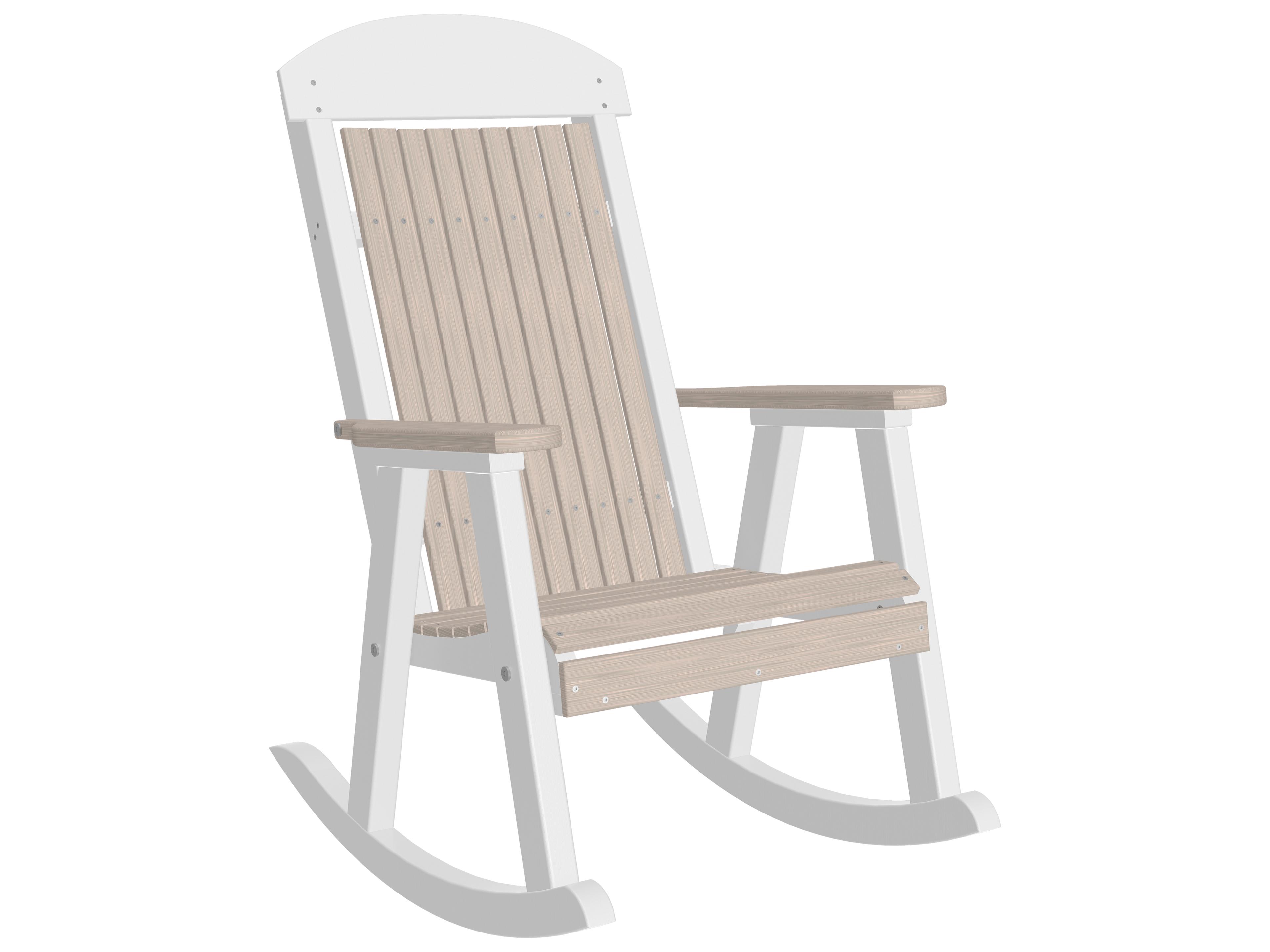 LuxCraft Recycled Plastic Porch Patio Rocker