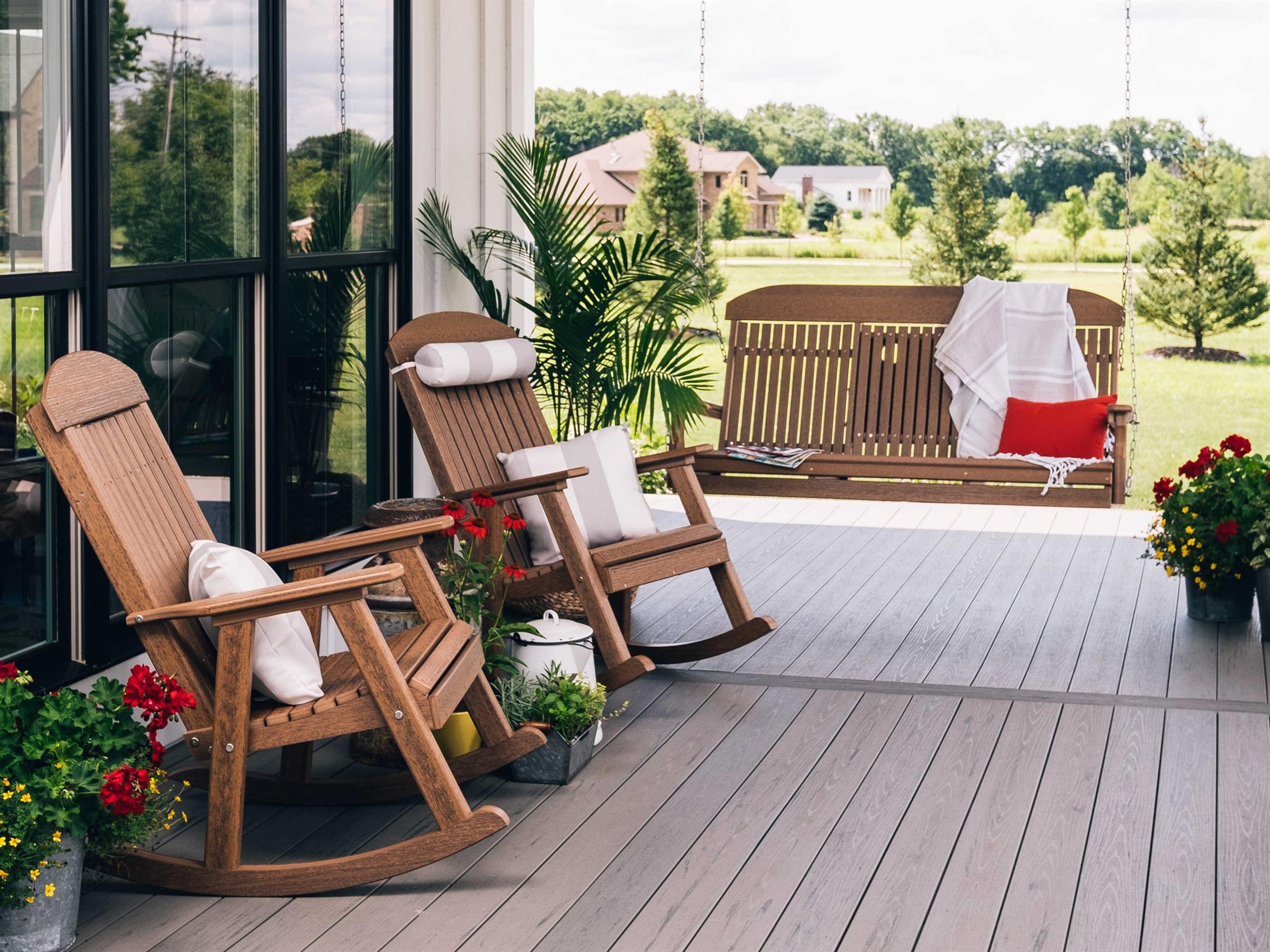 Recycled Plastic Outdoor Patio Lounge Set