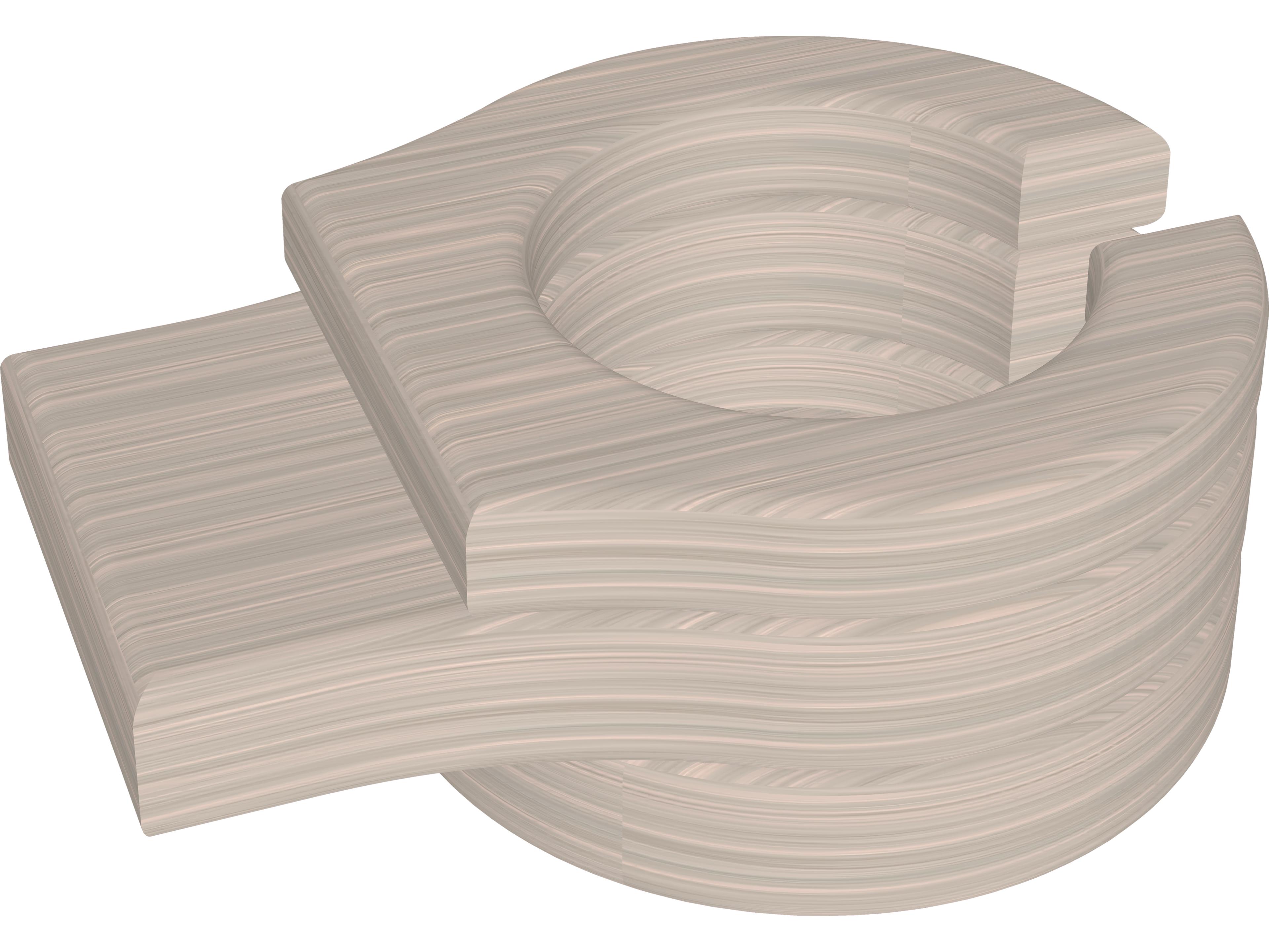 LuxCraft Recycled Plastic Stationary Cup Holder