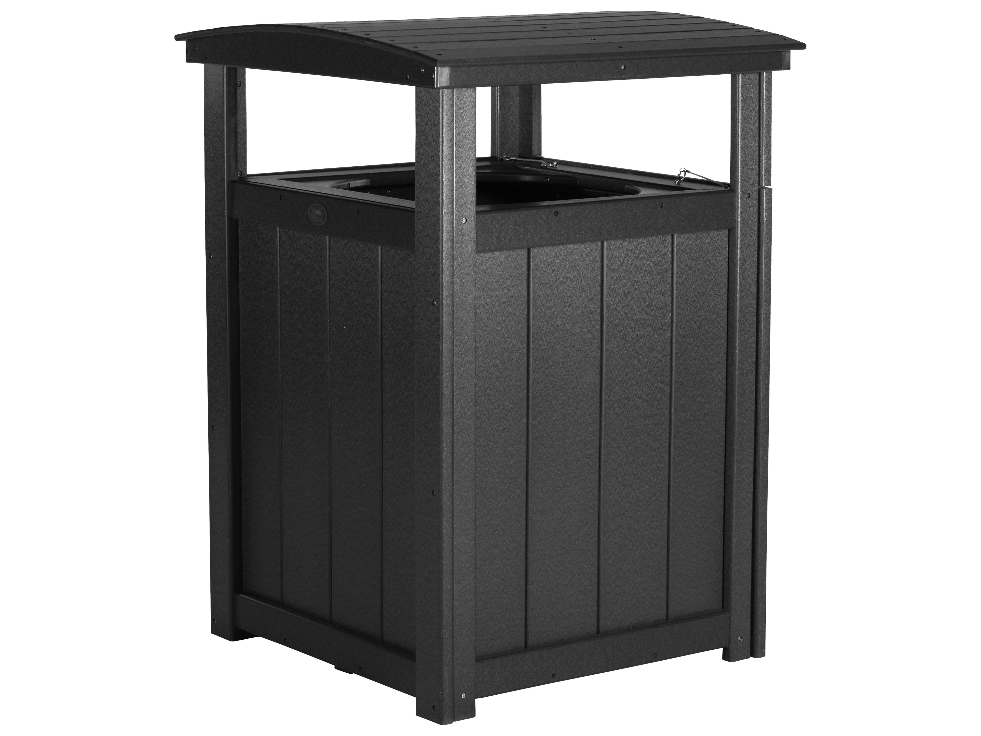 LuxCraft Recycled Plastic Trash Can