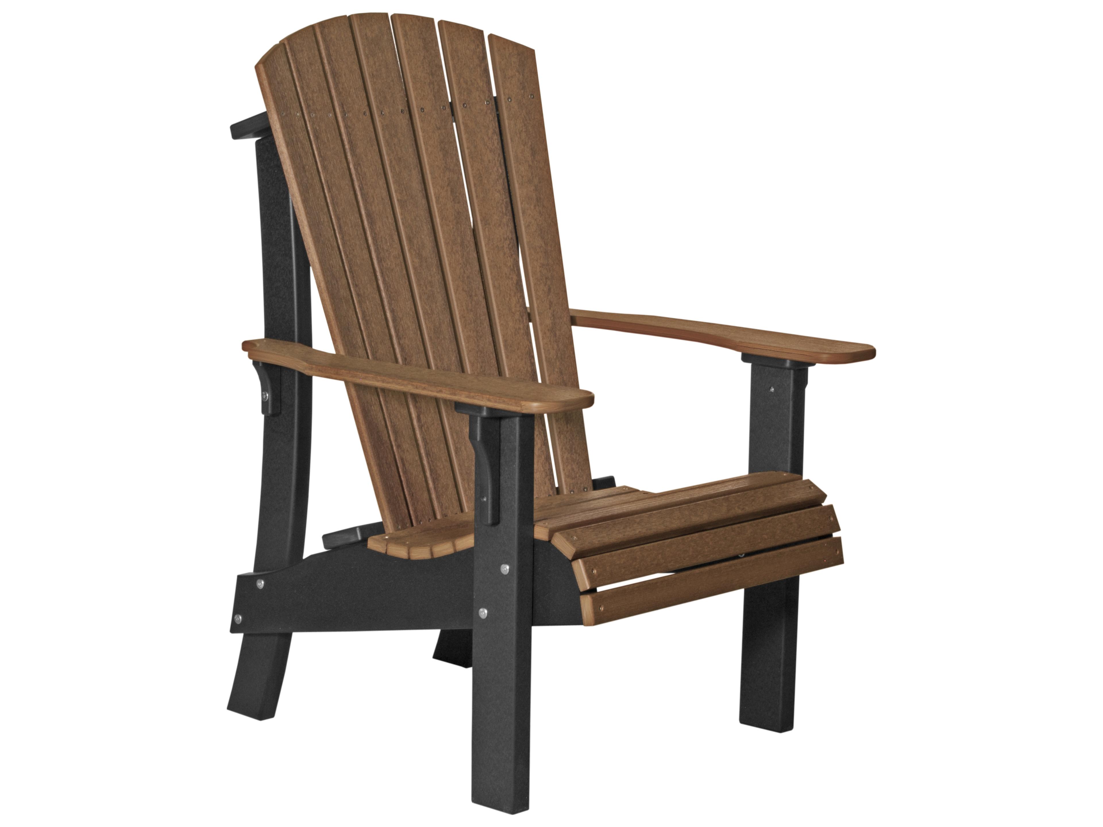 LuxCraft Recycled Plastic Royal Outdoor Adirondack Chair