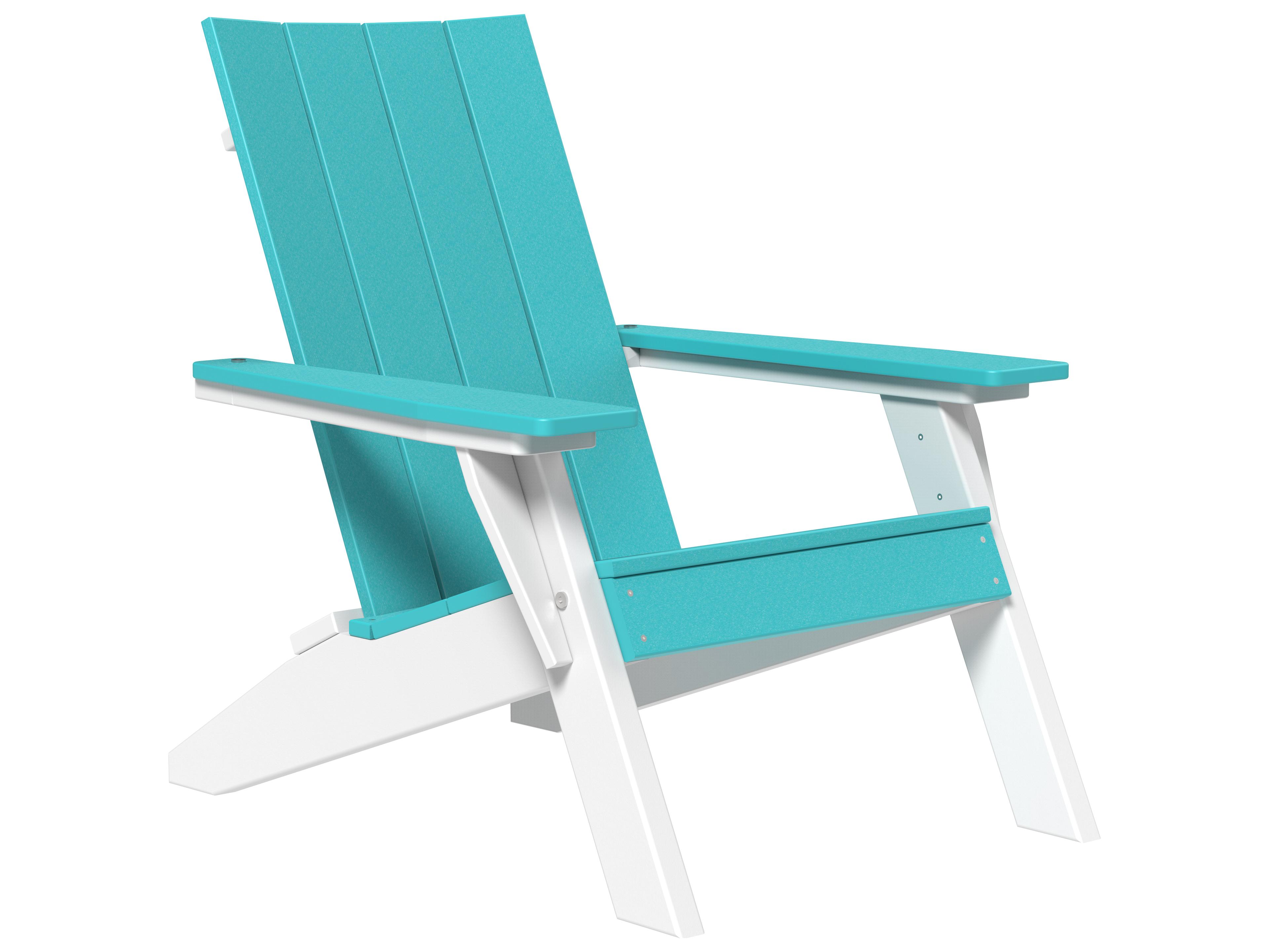 LuxCraft Recycled Plastic Urban Outdoor Patio Adirondack Chair