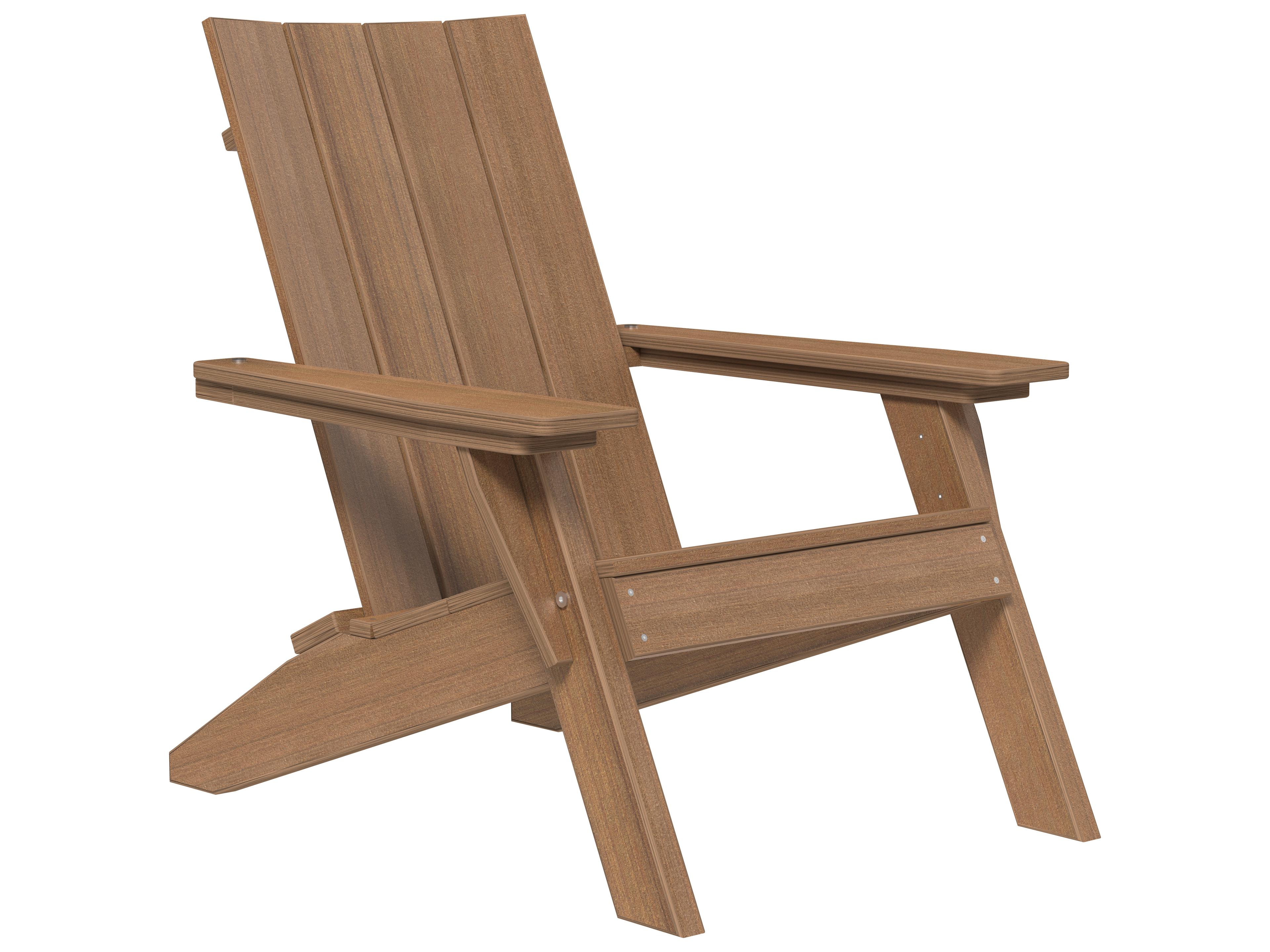 LuxCraft Recycled Plastic Urban Outdoor Patio Adirondack Chair