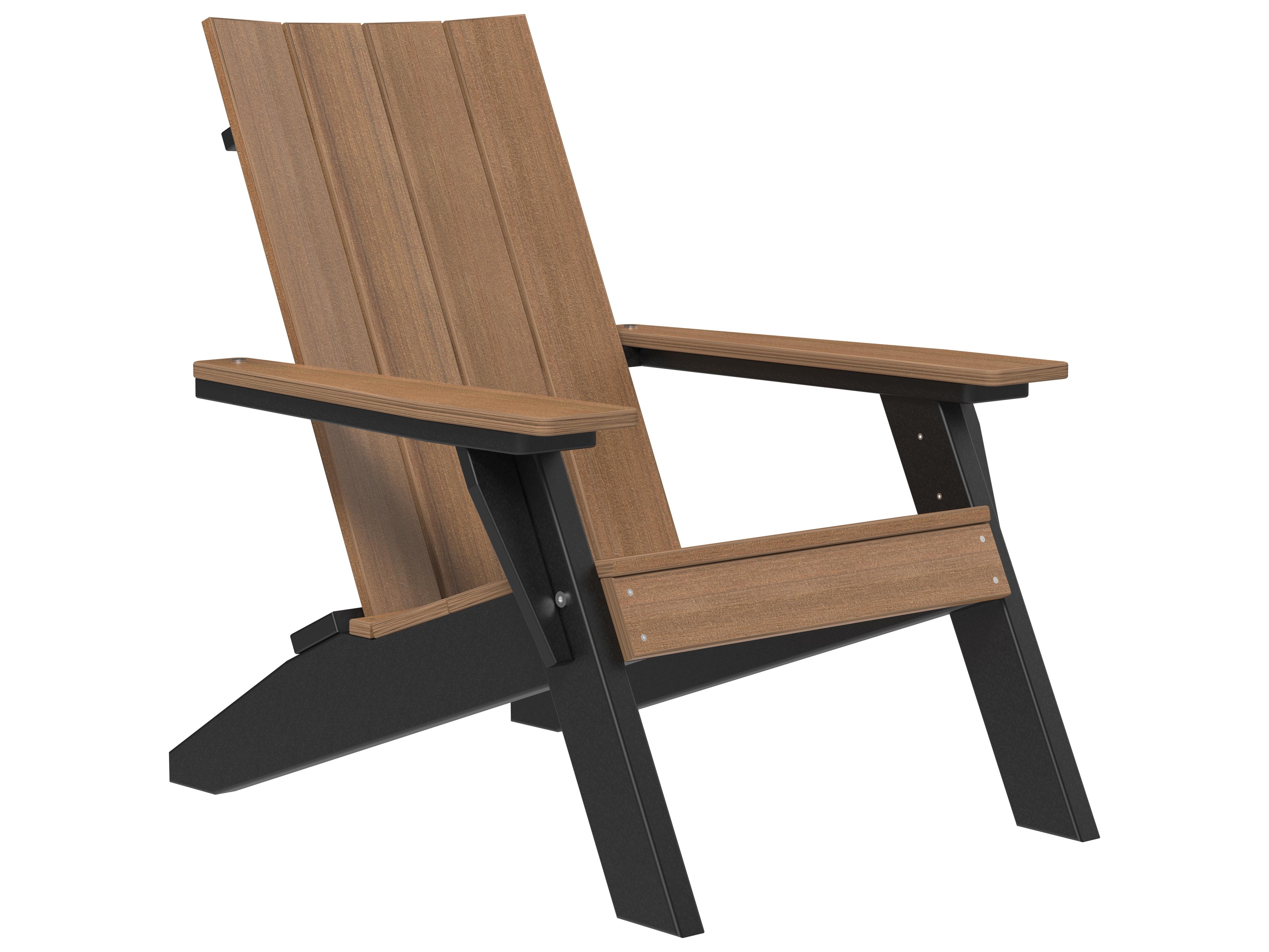 LuxCraft Recycled Plastic Urban Outdoor Patio Adirondack Chair