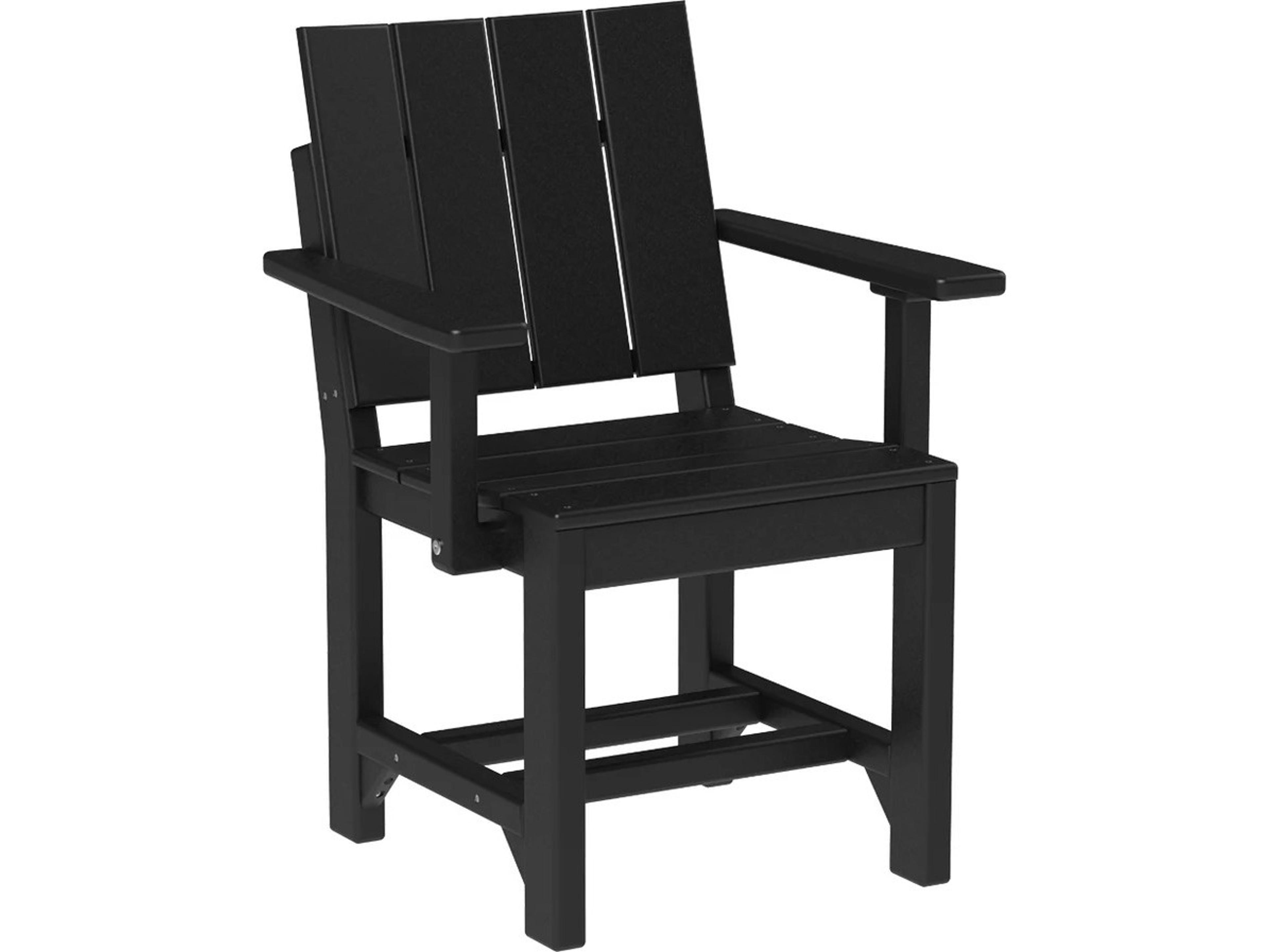 LuxCraft Recycled Plastic Urban Dining Height Arm Chair