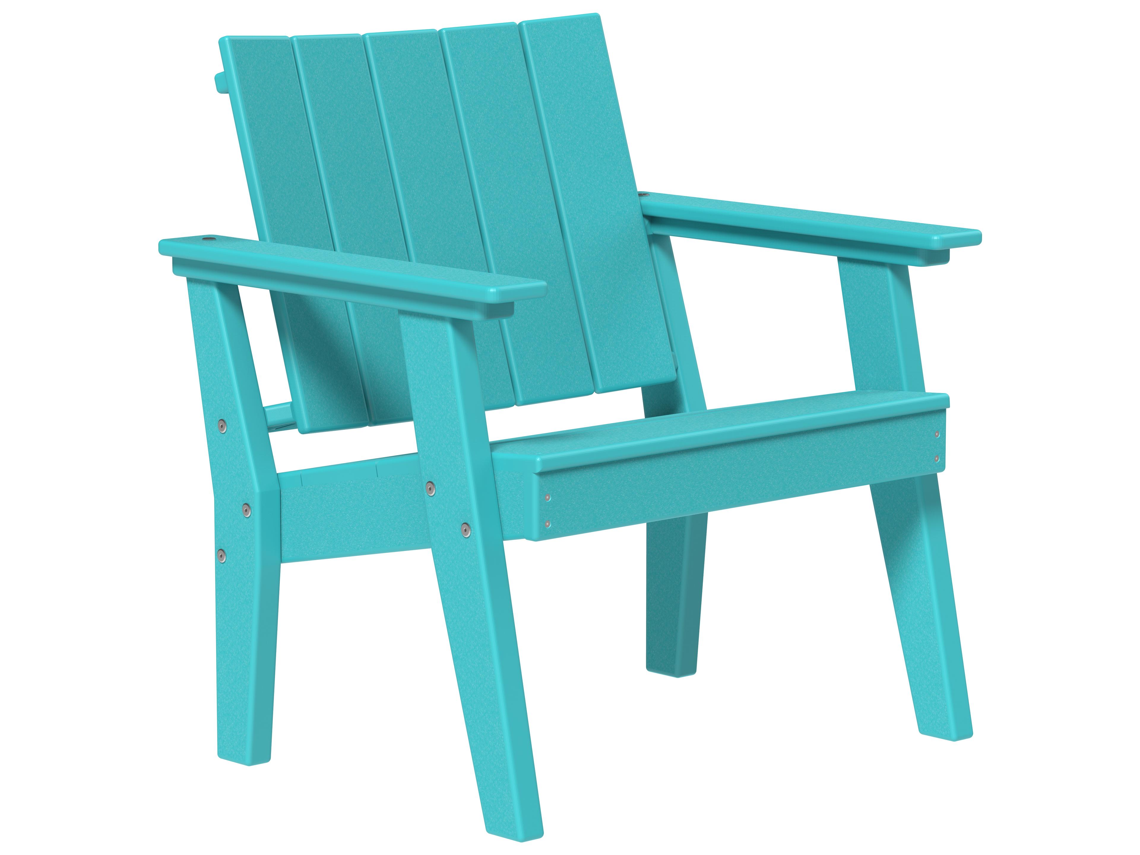 LuxCraft Recycled Plastic Urban Chat Deck Chair