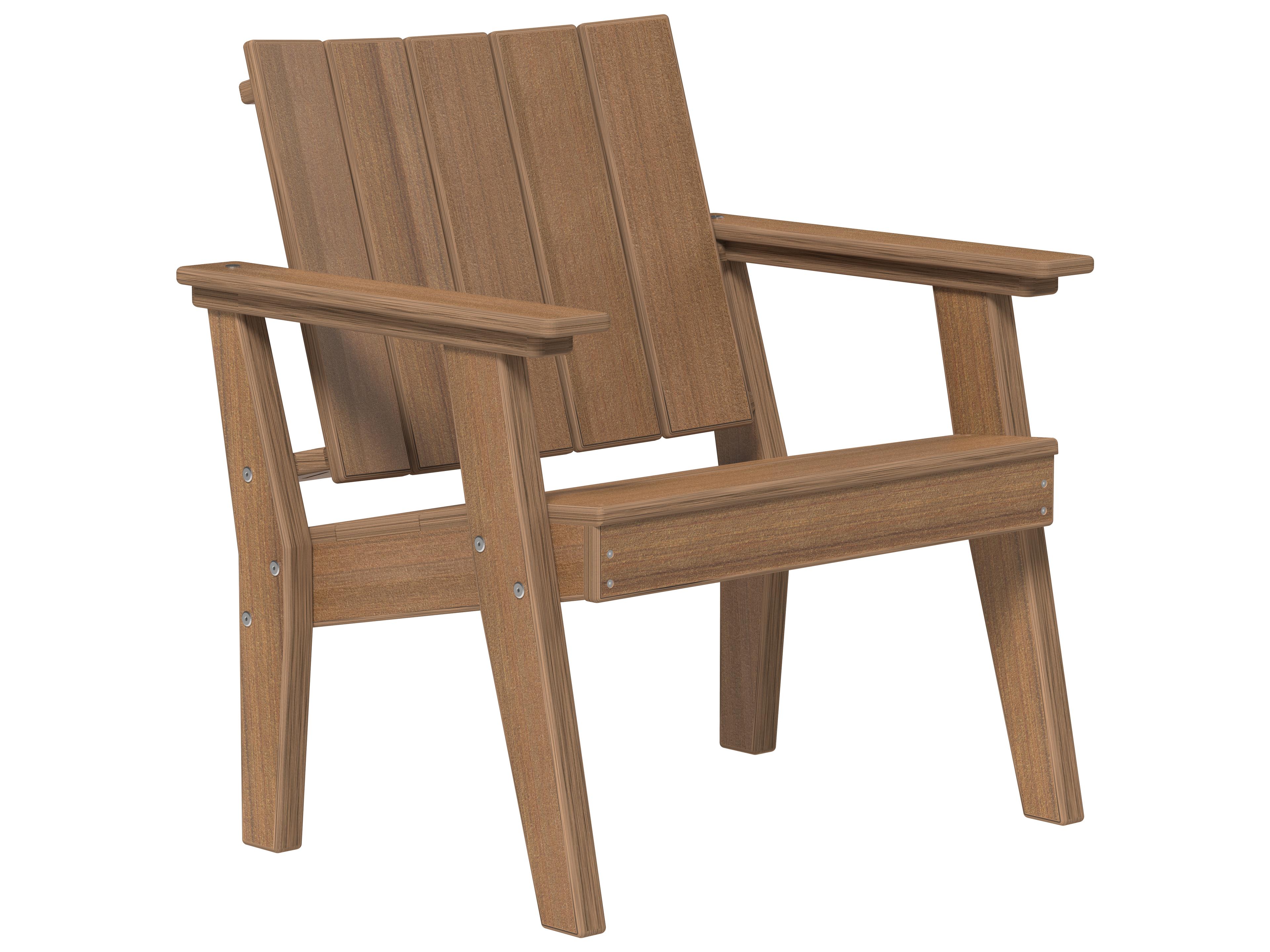 LuxCraft Recycled Plastic Urban Chat Deck Chair