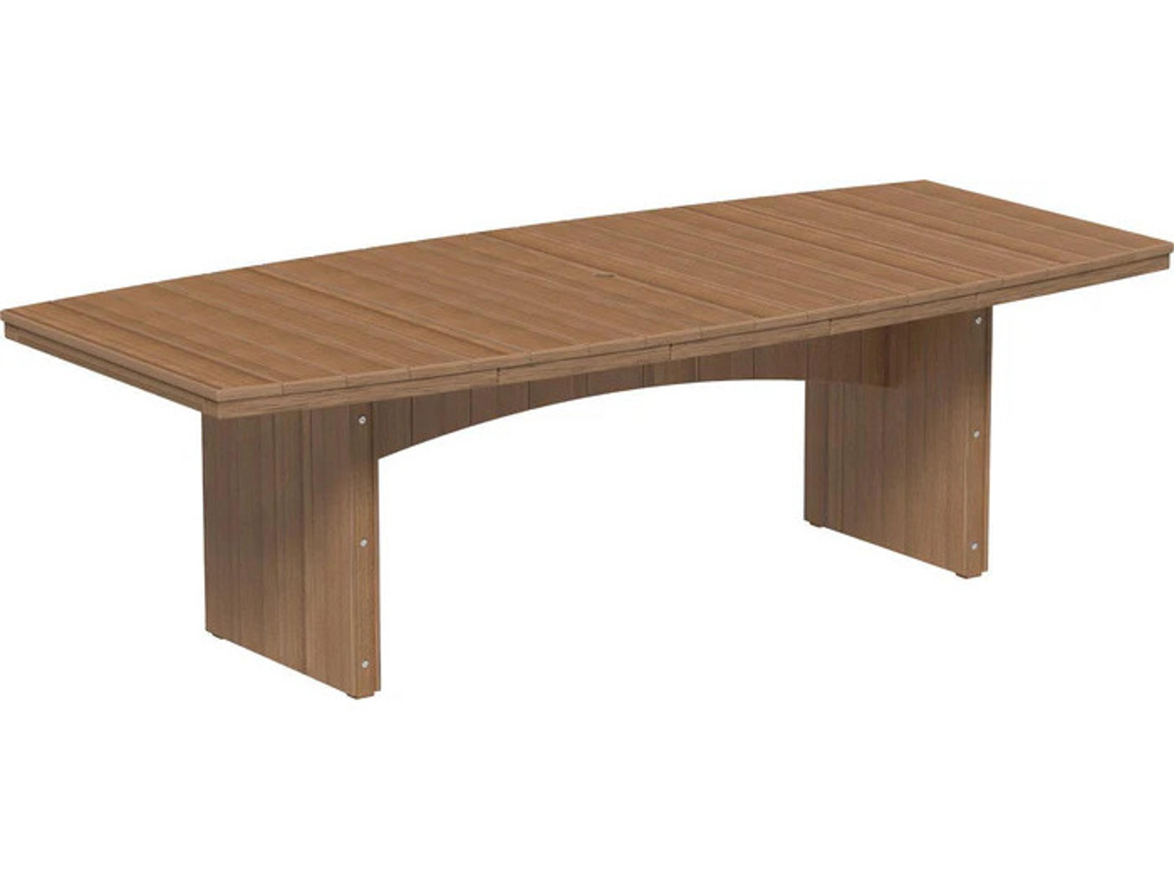 Recycled Plastic Urban 4' x 8' Oval Dining Height Table with Umbrella Hole