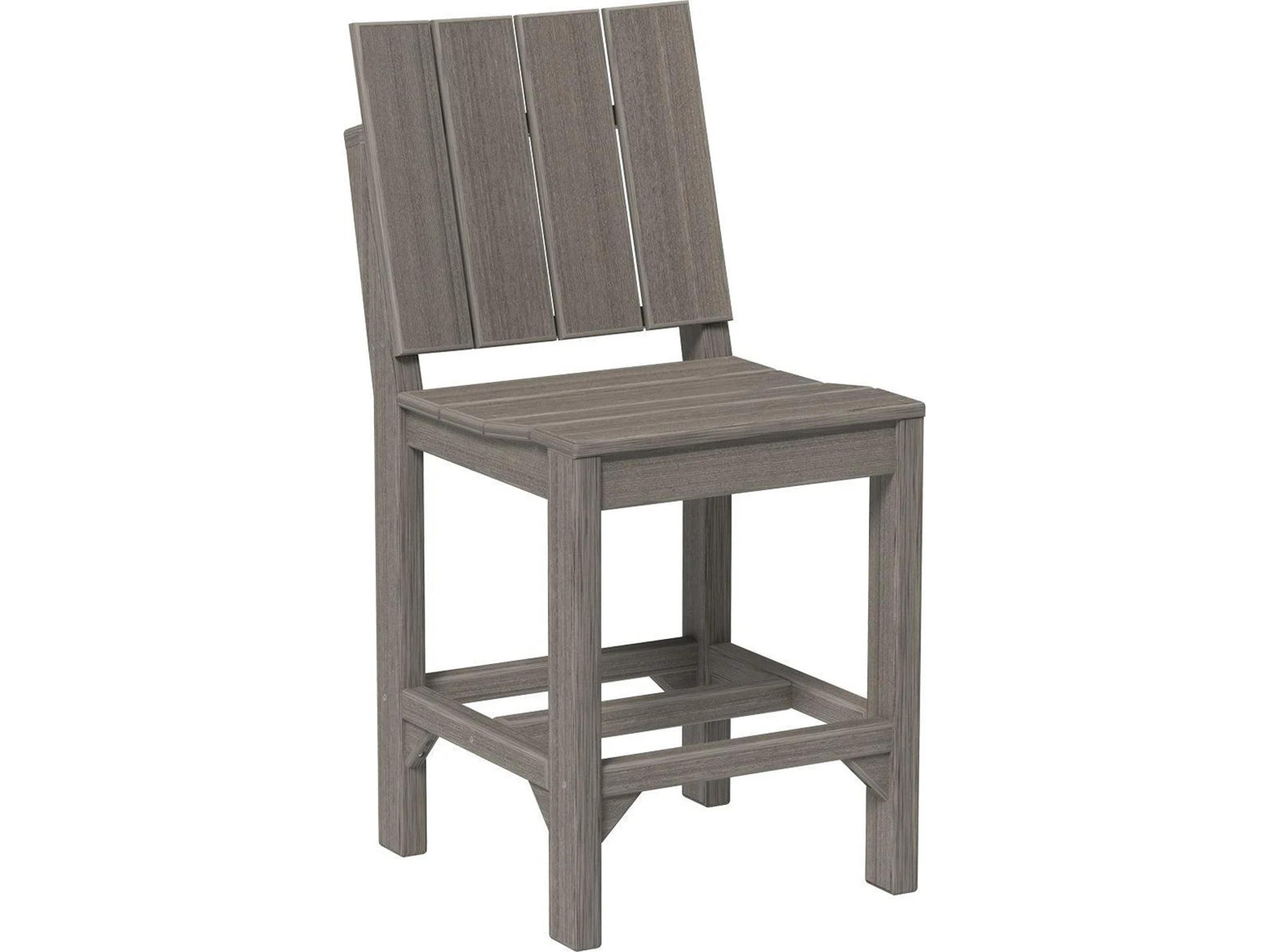 LuxCraft Recycled Plastic Urban Counter Height Side Chair