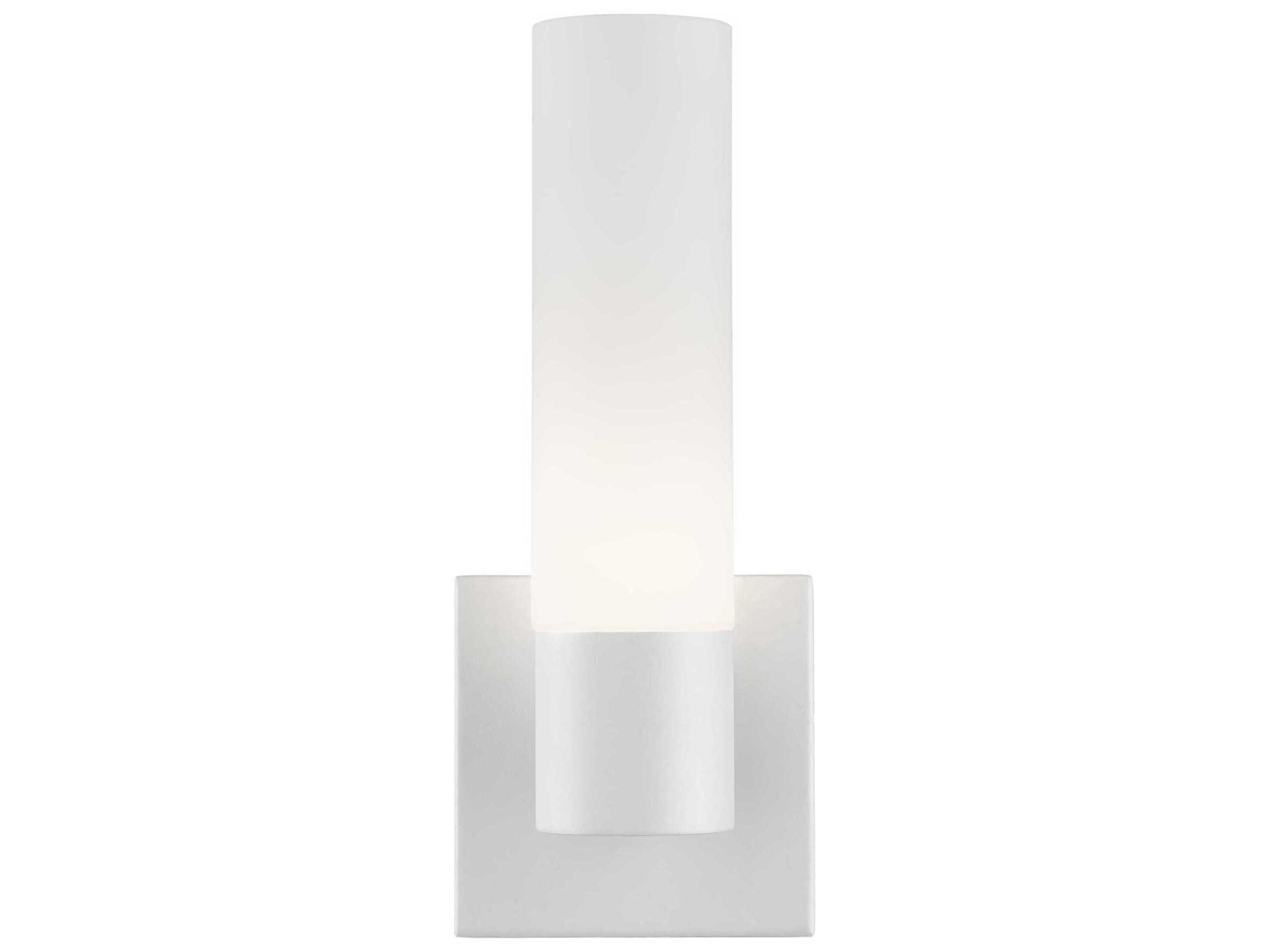 Livex Lighting Aero 1-Light Textured White With Antique Brass Accent Glass Wall Sconce
