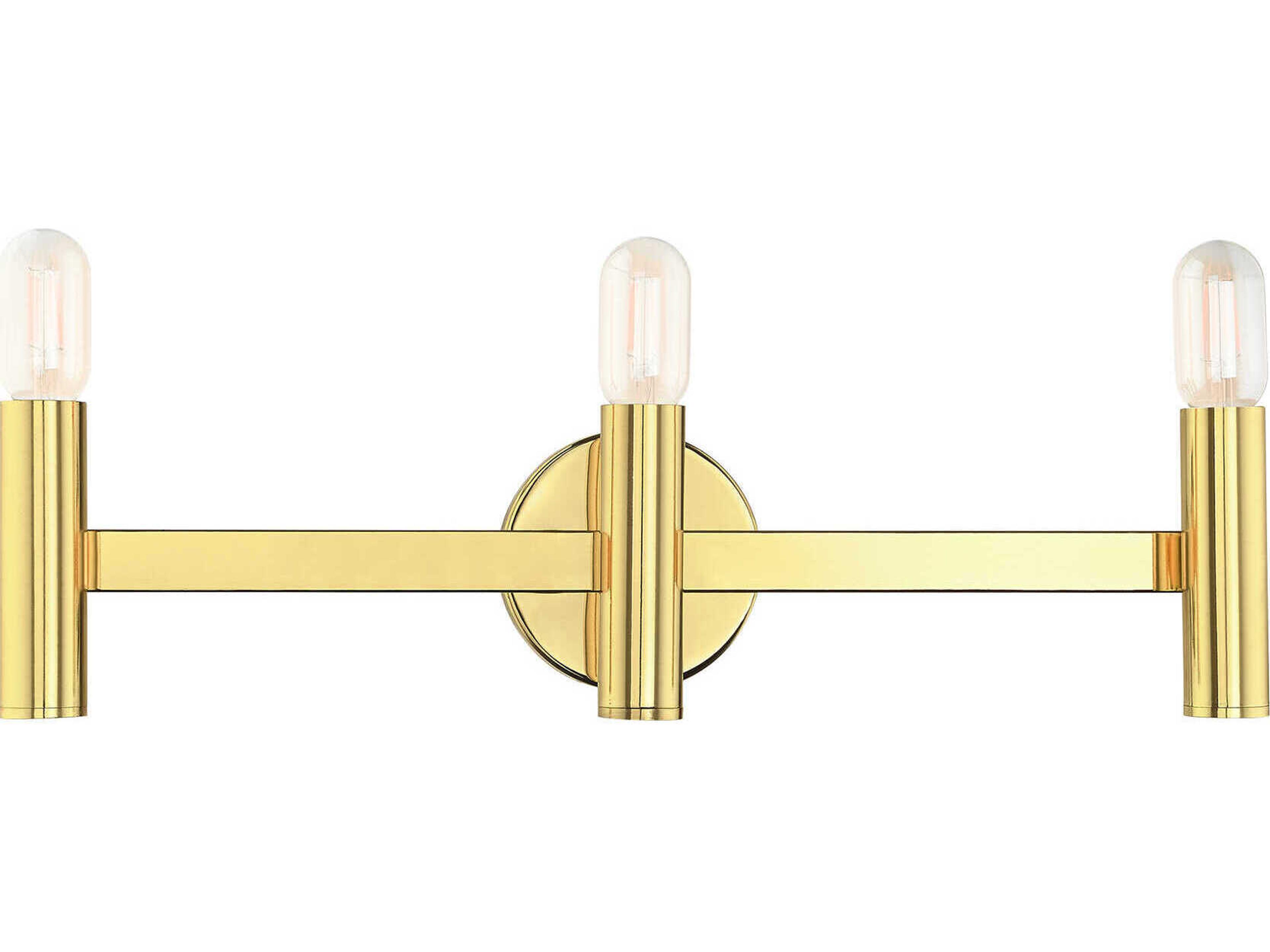 Livex Lighting Copenhagen 3-Light Polished Brass Vanity Light