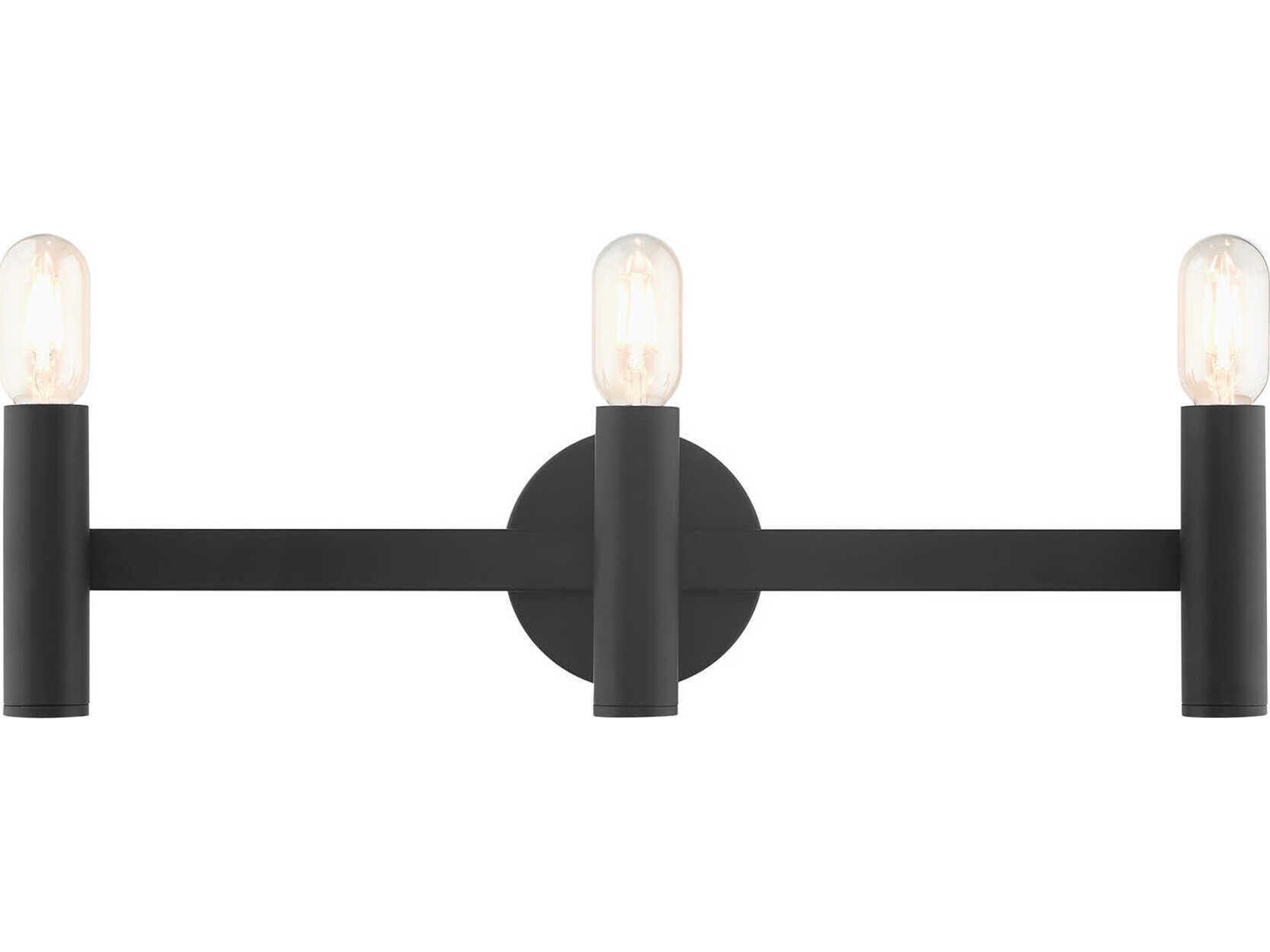 Copenhagen 3-Light Black Vanity Light