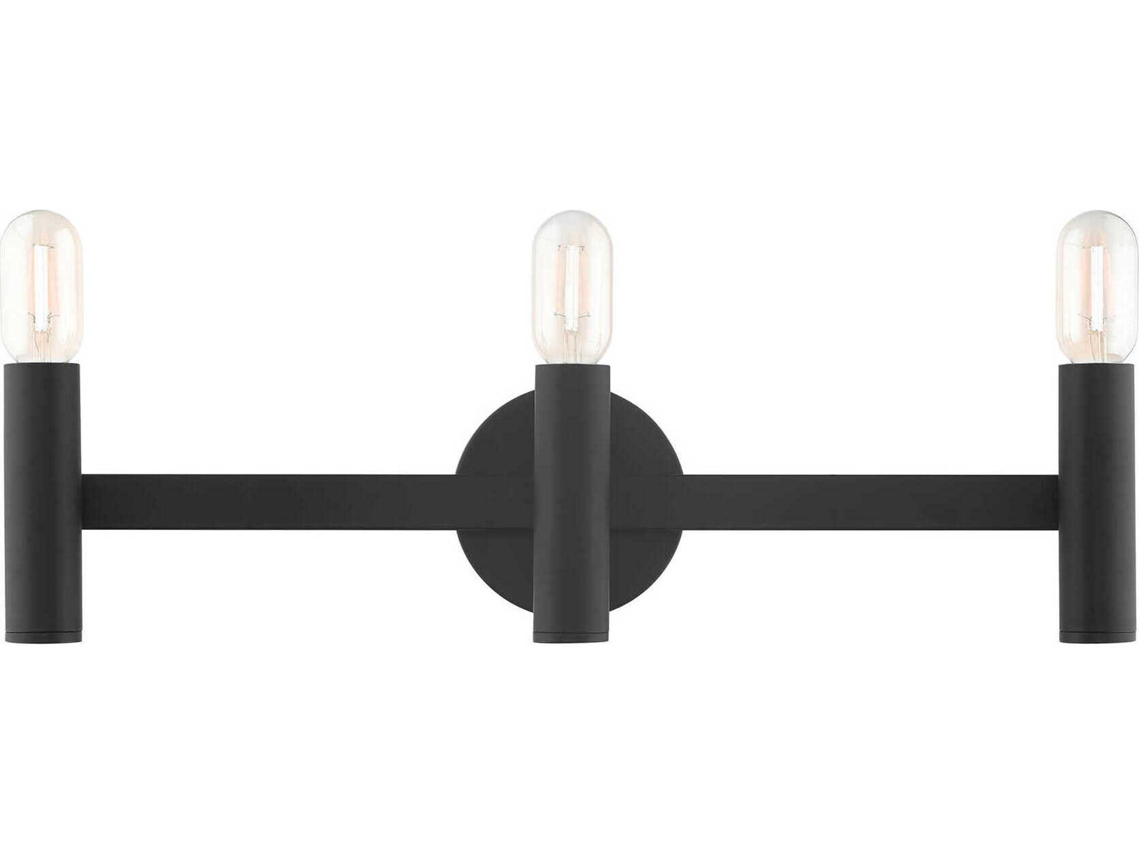 Livex Lighting Copenhagen 3-Light Black Vanity Light
