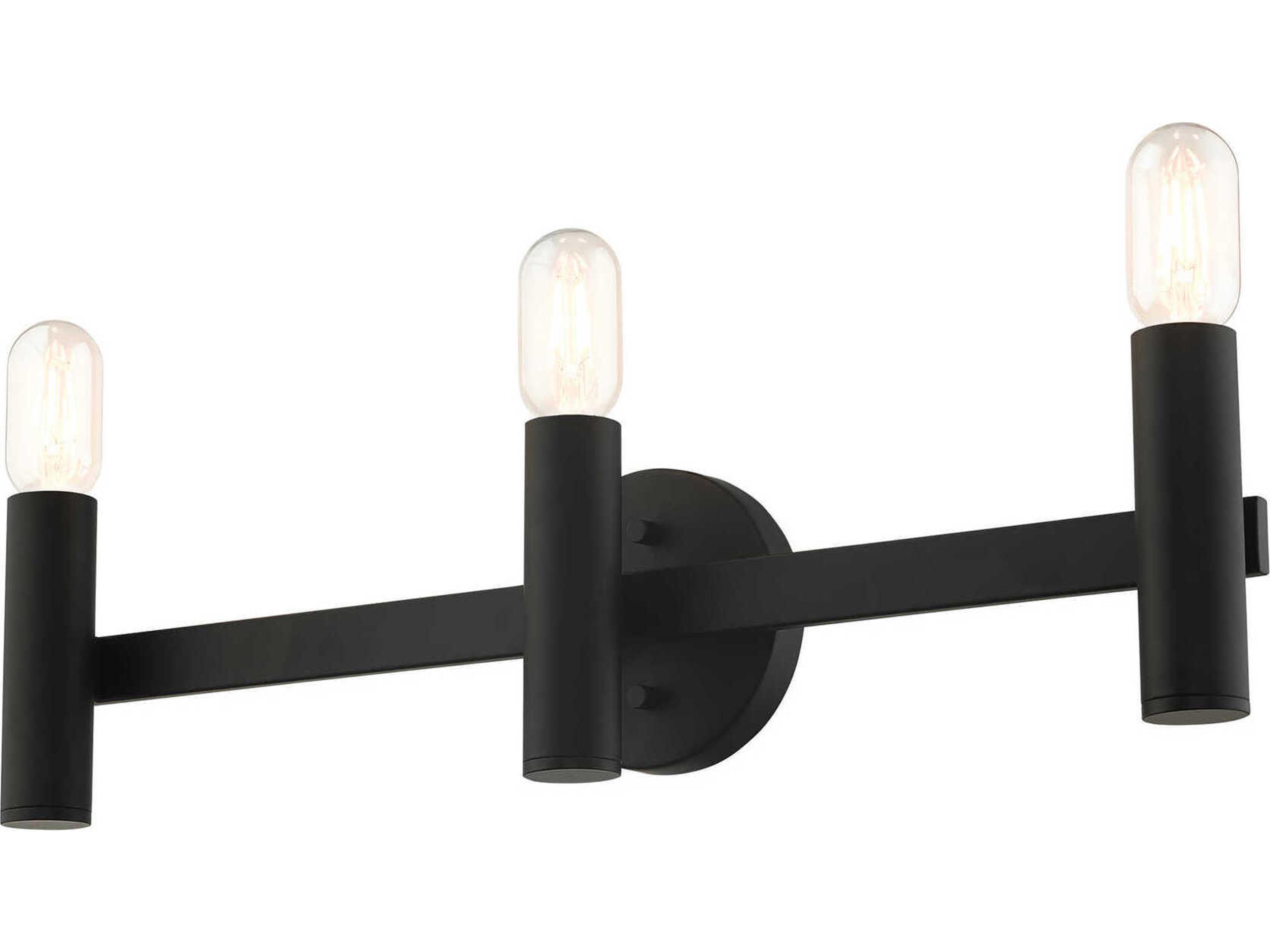 Livex Lighting Copenhagen 3-Light Black Vanity Light