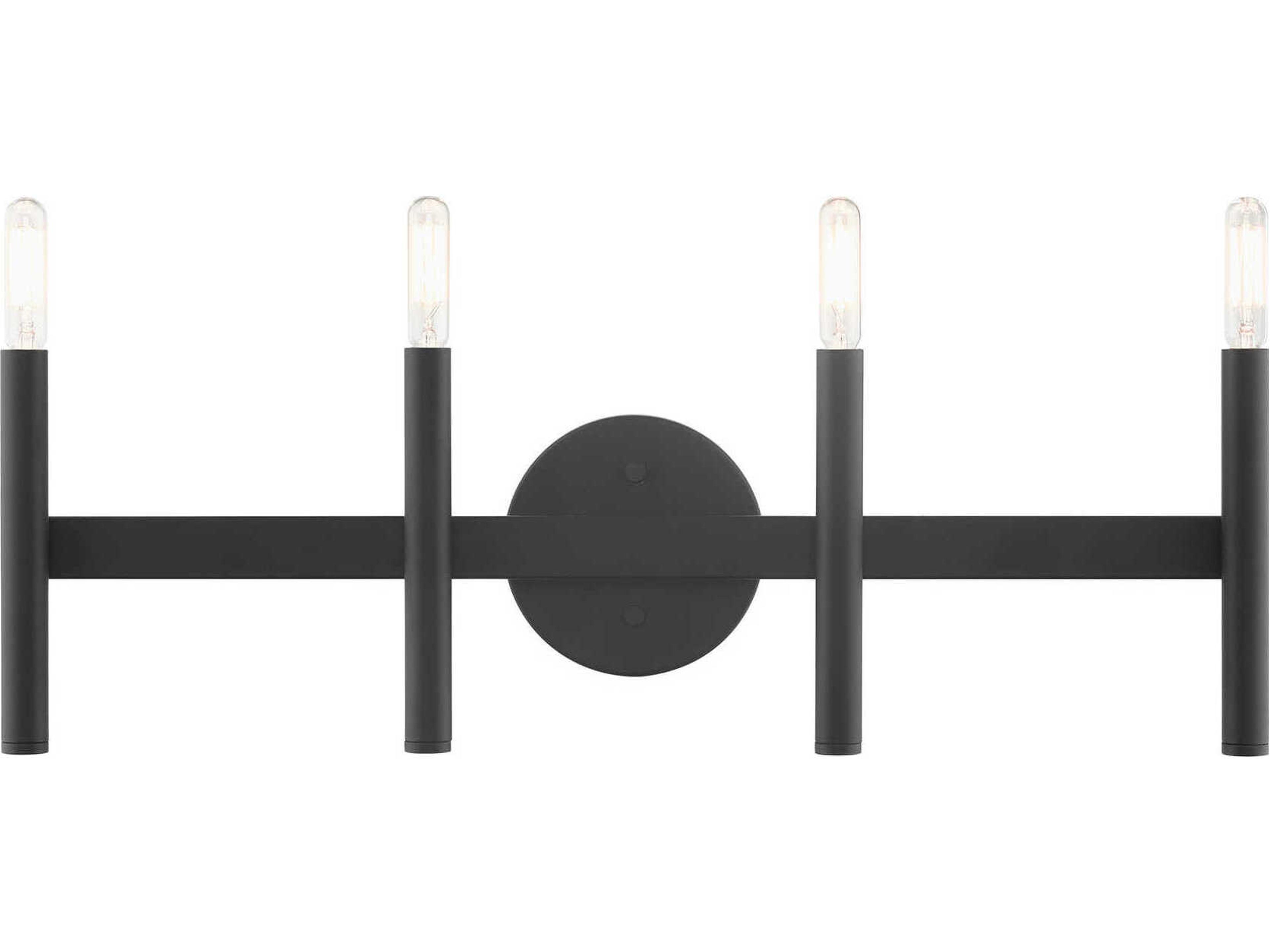 Copenhagen 4-Light Black Vanity Light