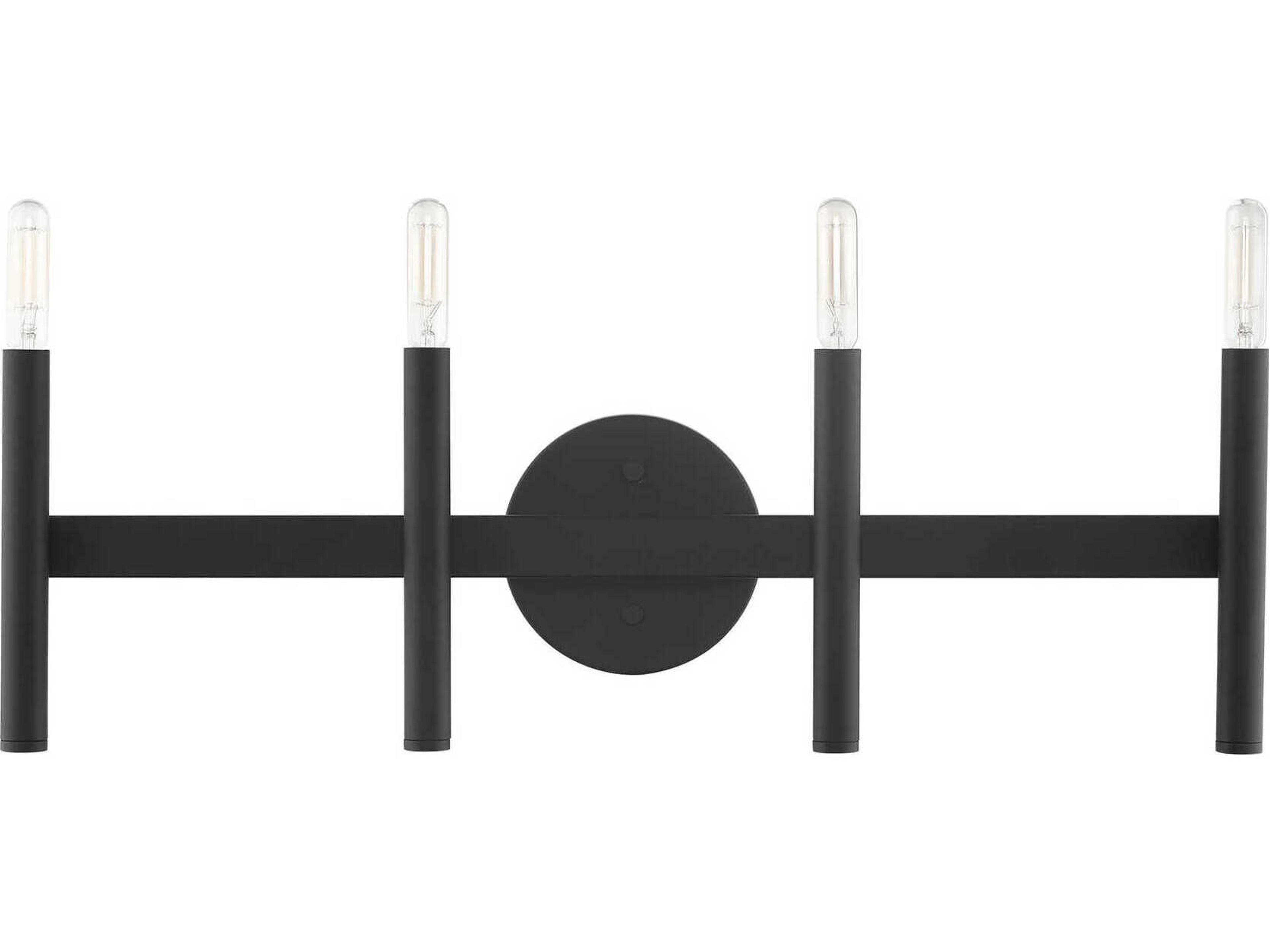 Livex Lighting Copenhagen 4-Light Black Vanity Light